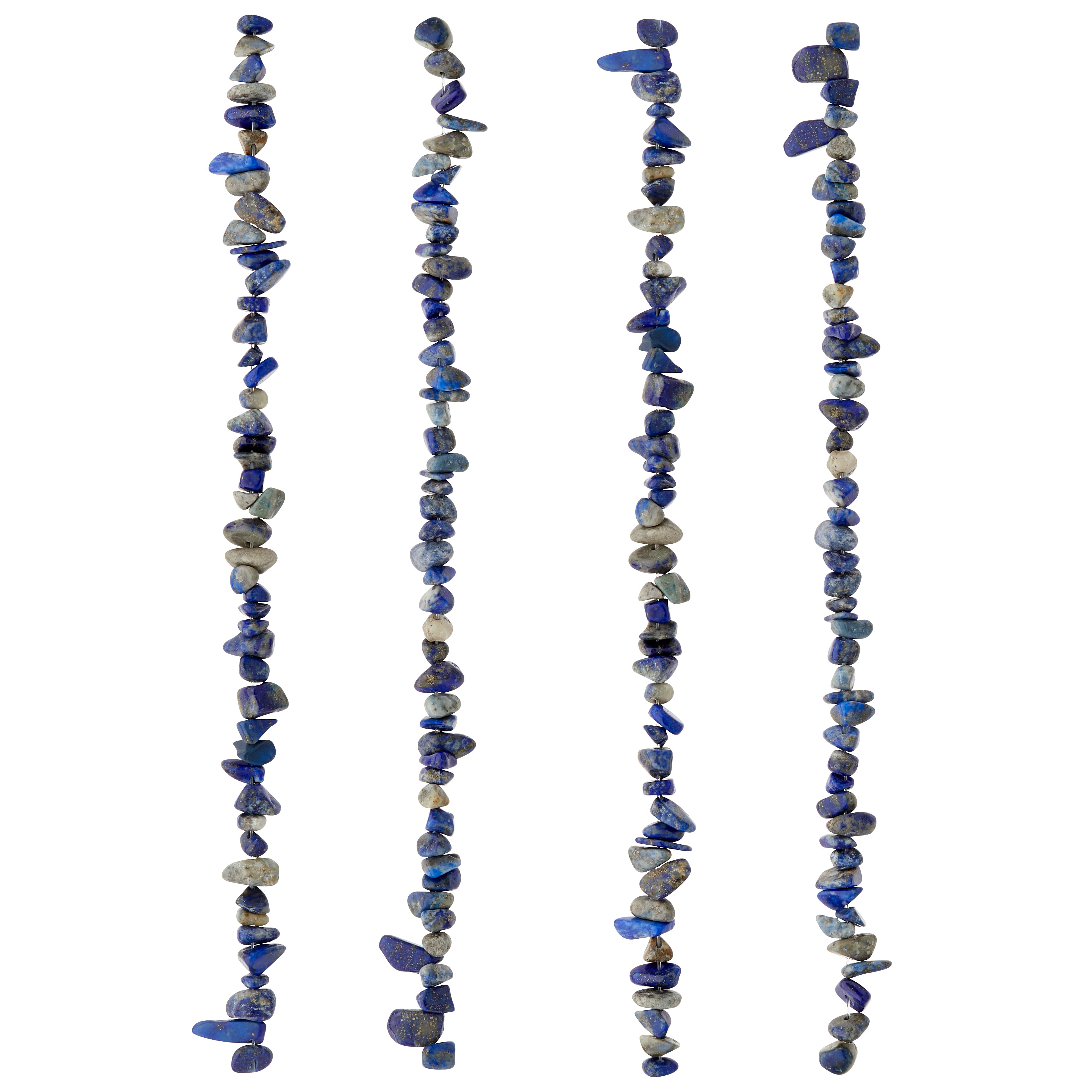 12 Pack: Blue Lapis Chip Beads by Bead Landing™
