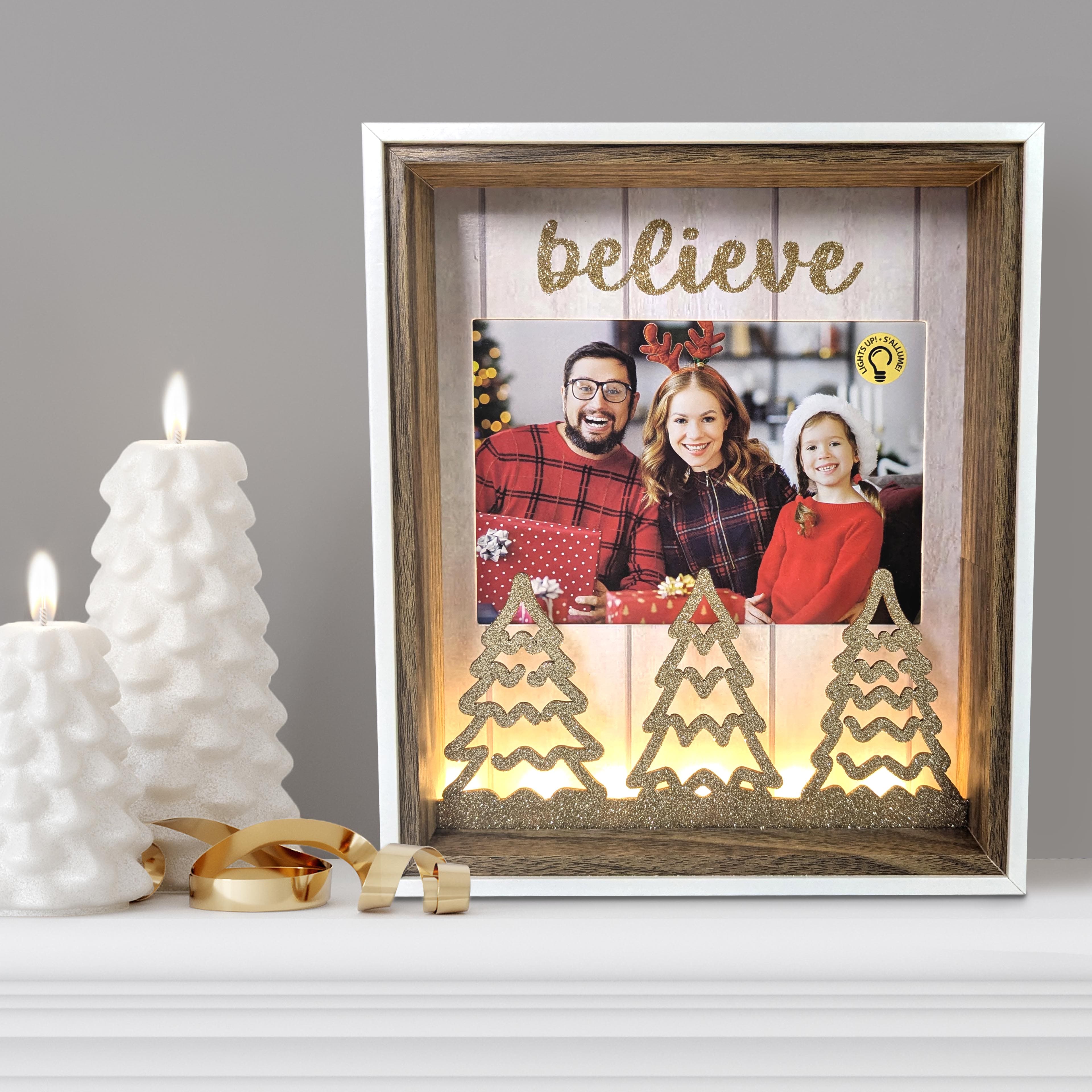 5&#x22; x 7&#x22; LED Believe Tabletop Frame by Studio D&#xE9;cor&#xAE;