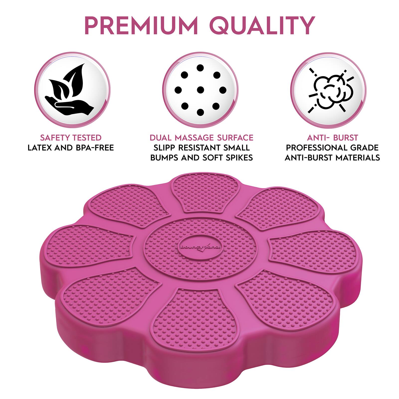 Bouncyband&#xAE; Rose Flower Wiggle Seat Sensory Cushion