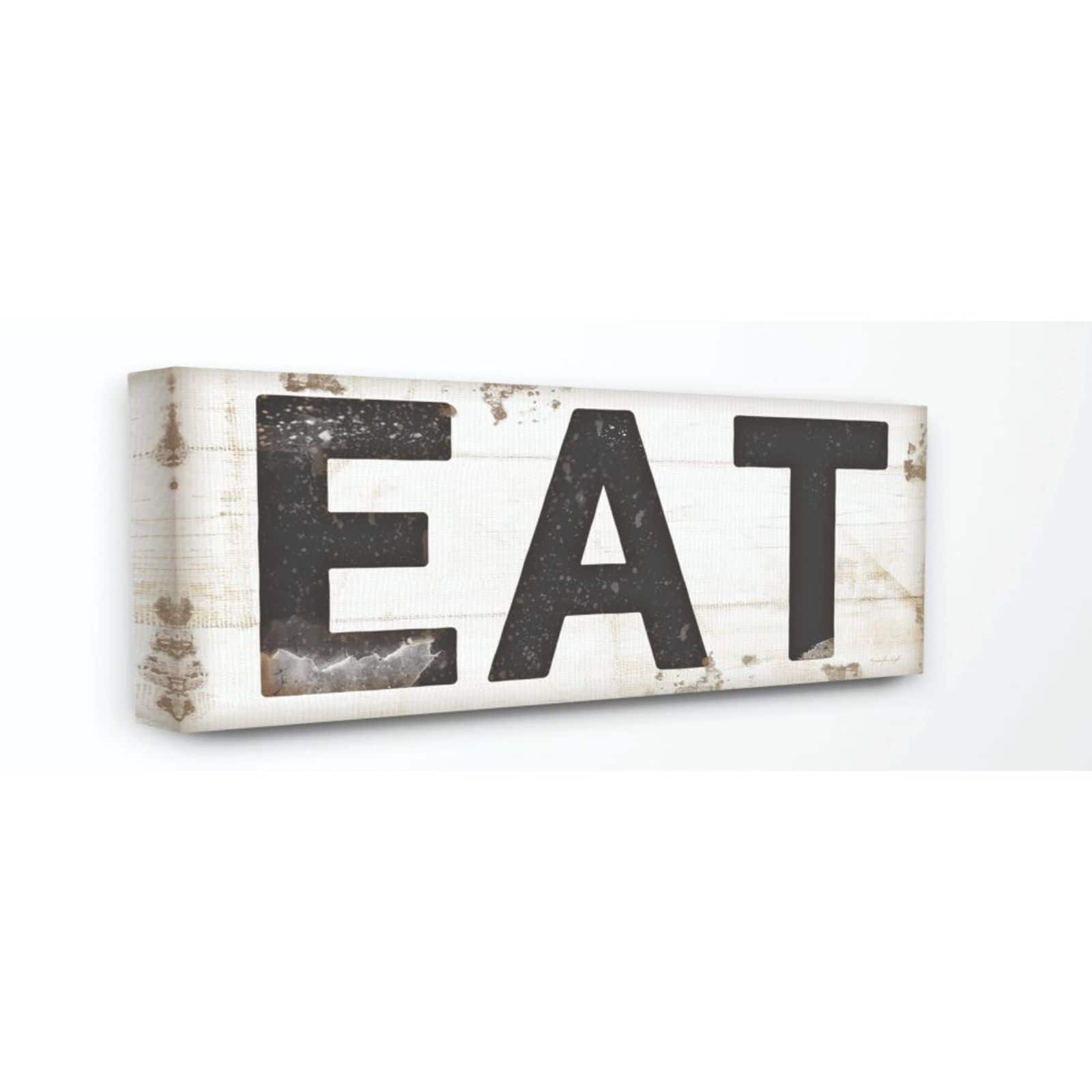 Stupell Industries Eat Canvas Wall Sign
