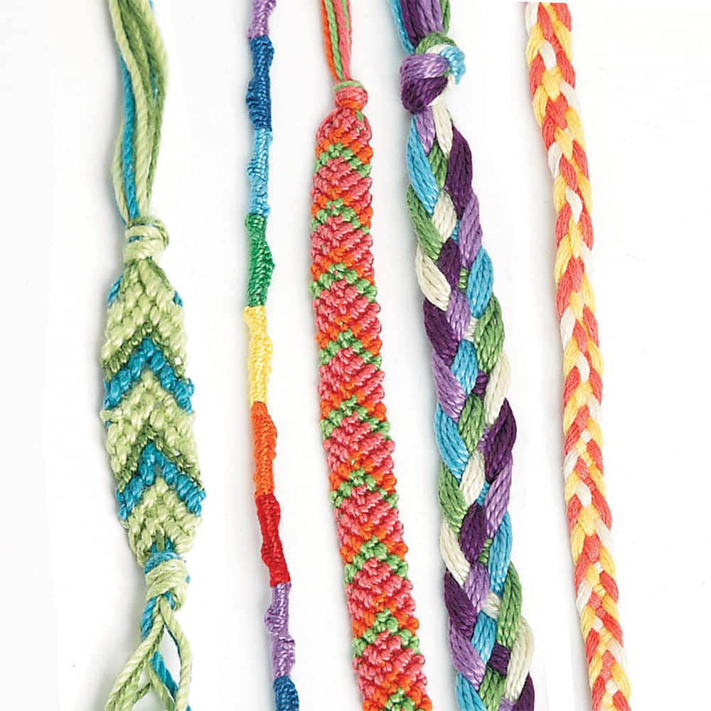 Michaels Bulk 12 Pack: Rainbow Floss Friendship Bracelet Kit by Creatology, Girl's, Size: 6 x 0.59 x 5.5