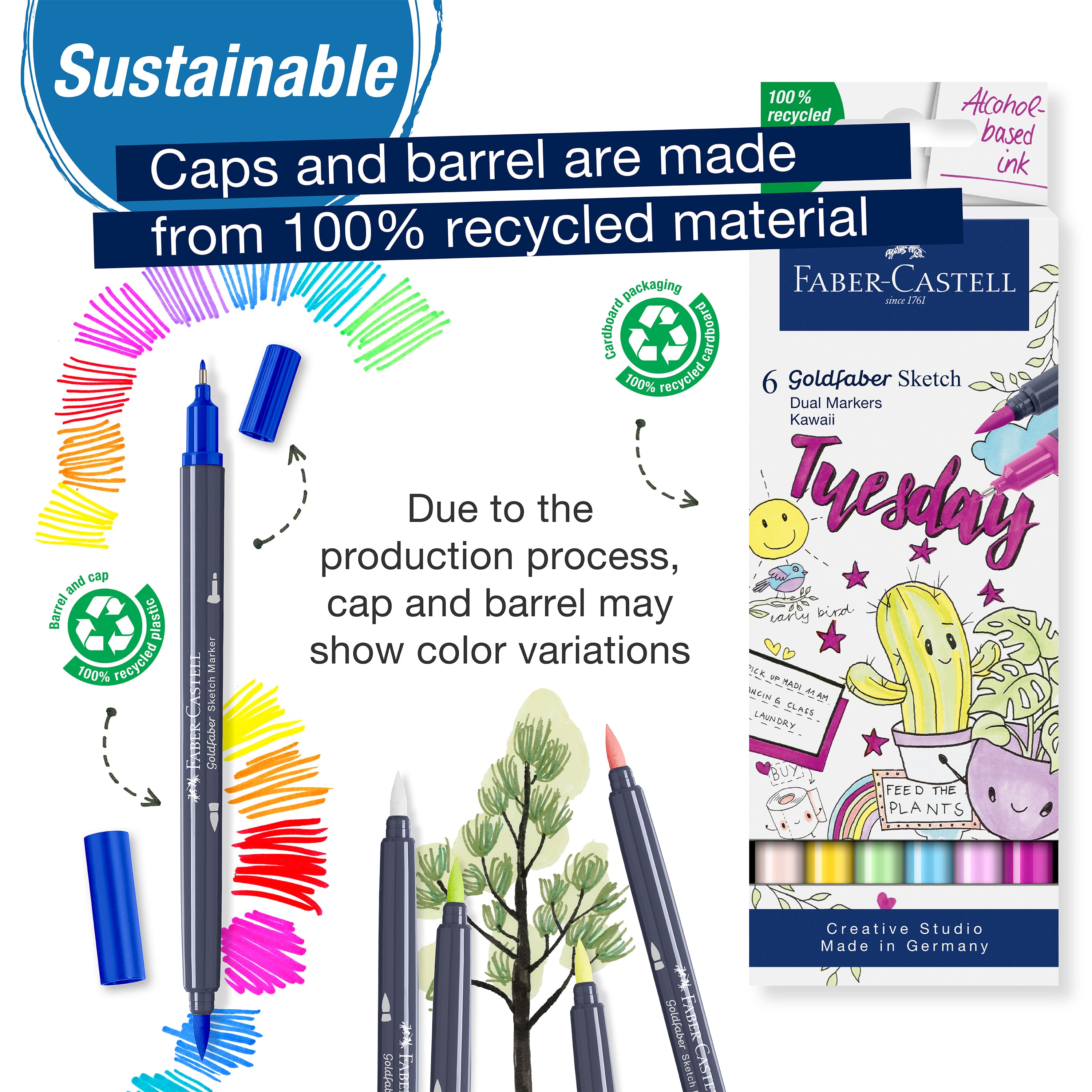 Faber-Castell&#xAE; Kawaii Goldfaber Sketch Markers