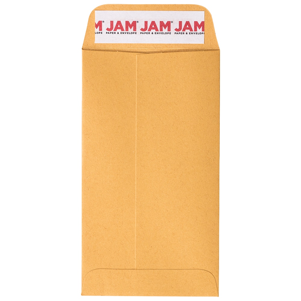 JAM Paper Brown Kraft Manila Coin Business Recycled Envelopes