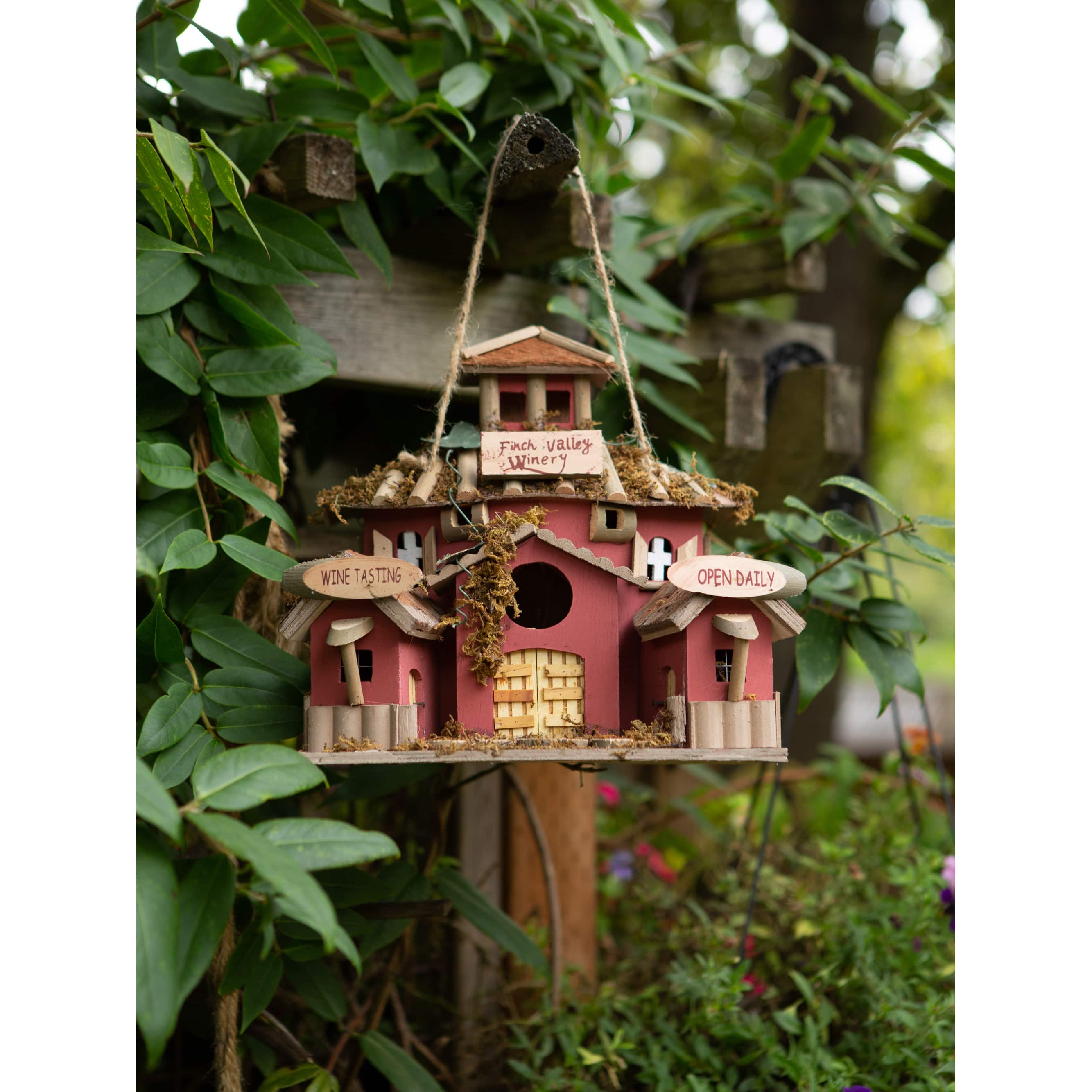 10.5&#x22; Finch Valley Winery Birdhouse