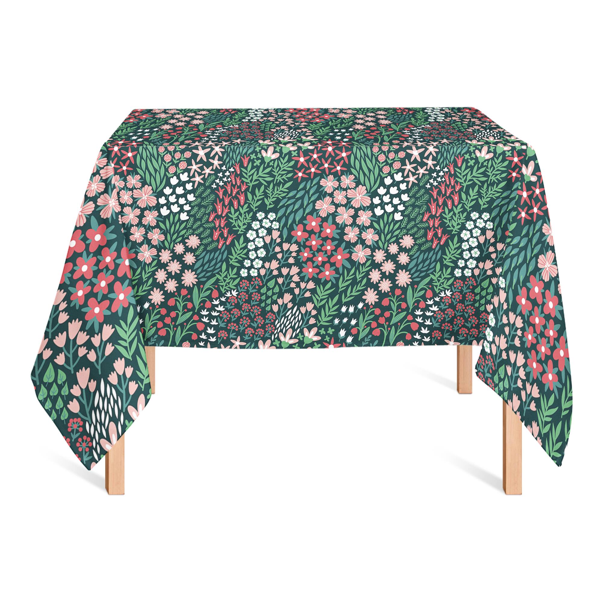 Floral Pattern Tablecloth