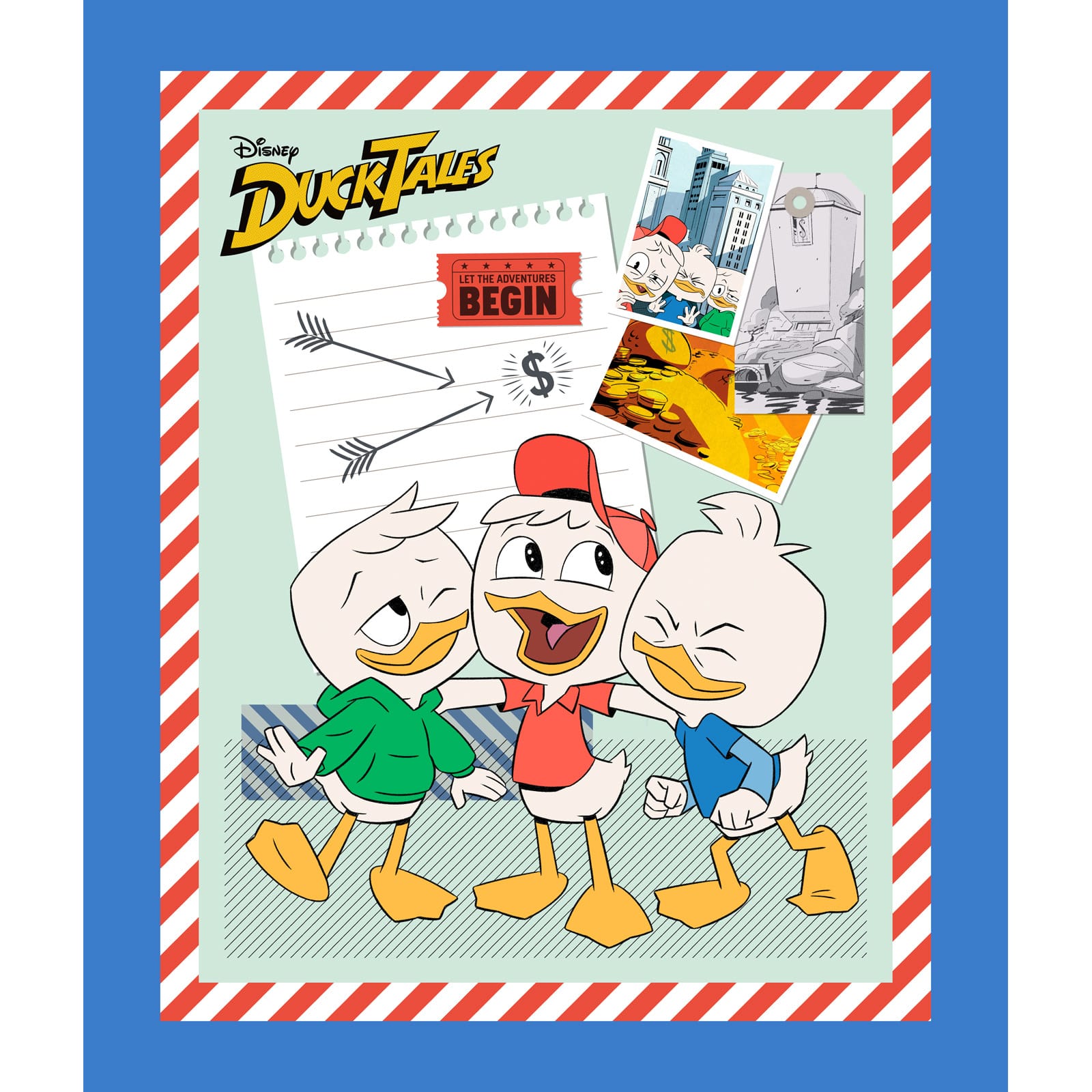 Disney&#xAE; Classics Multicolored Ducktales Cotton Panel Fabric