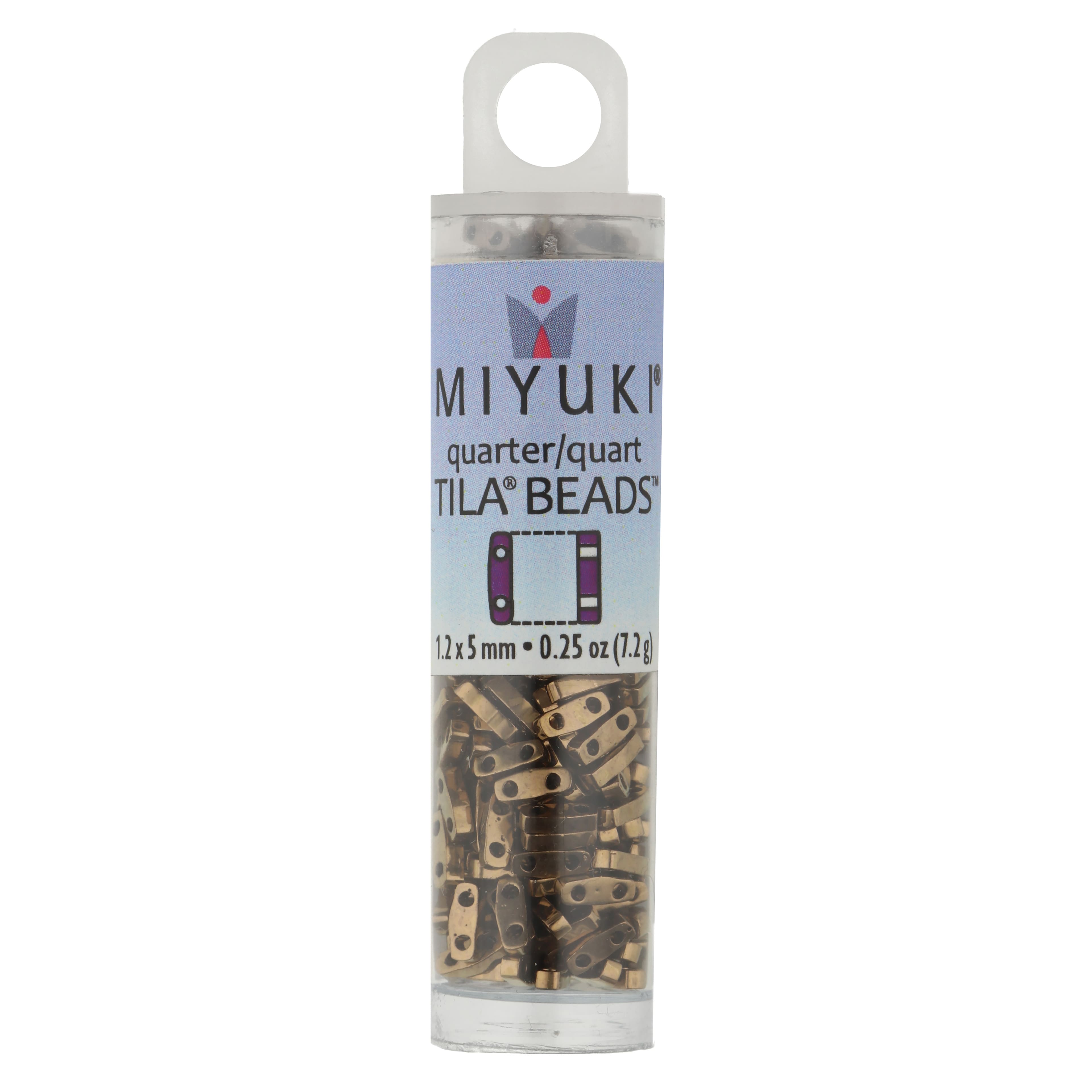 Miyuki&#xAE; 1.2mm Glass Quarter Tila Beads
