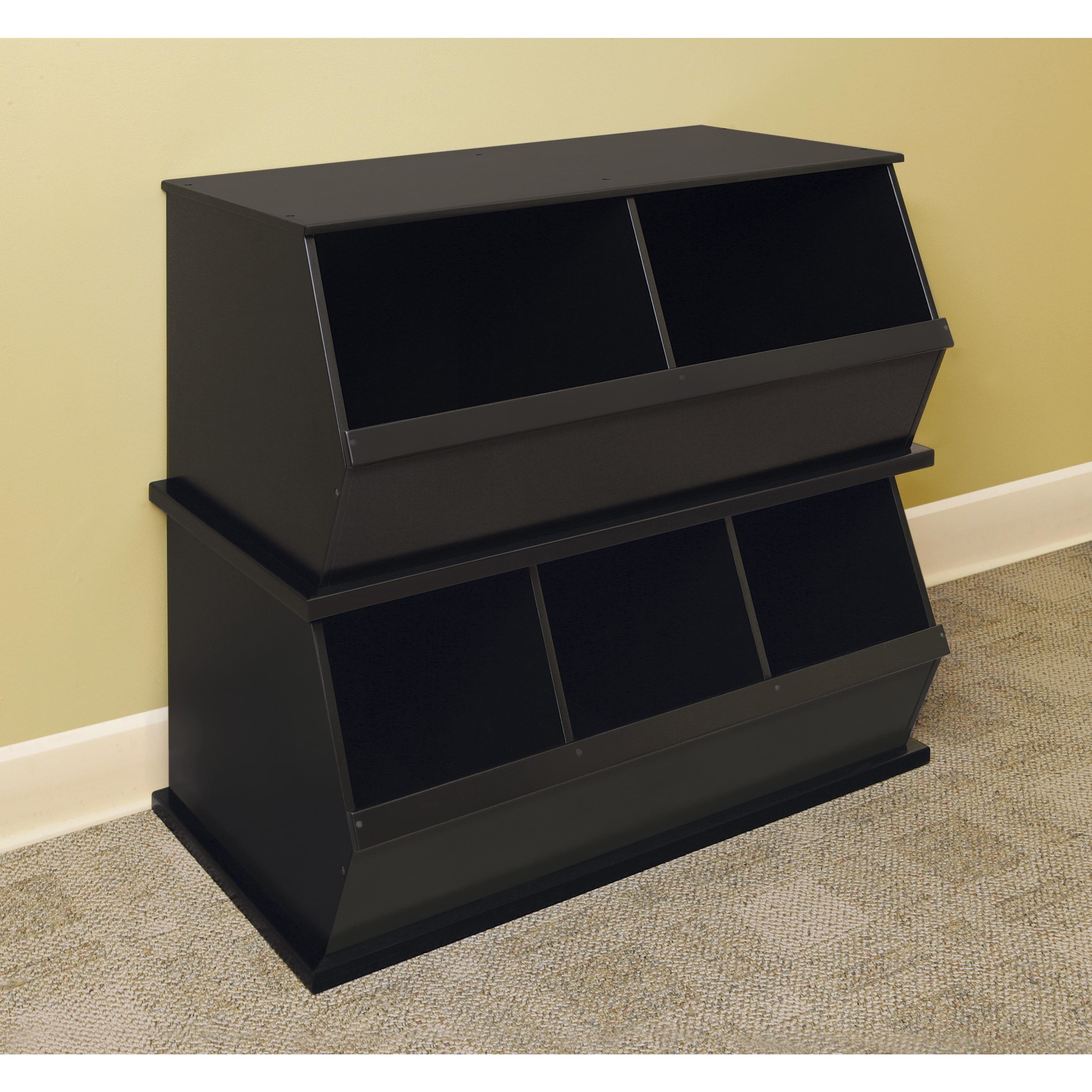 Badger Basket 3 Bin Stackable Storage Cubby