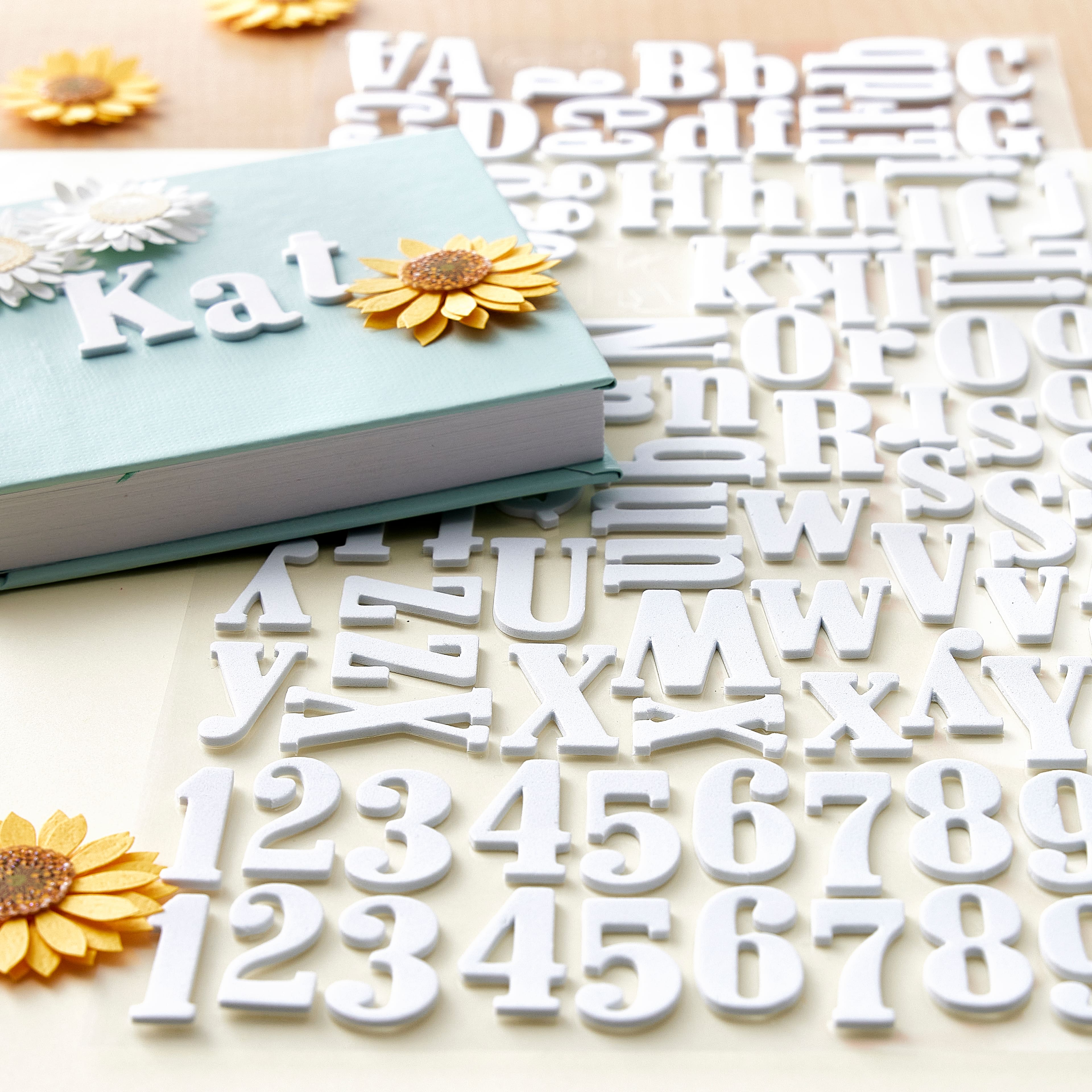 12 Packs: 104 ct. (1,248 total) Large White Alphabet Foam Stickers by Recollections&#x2122;