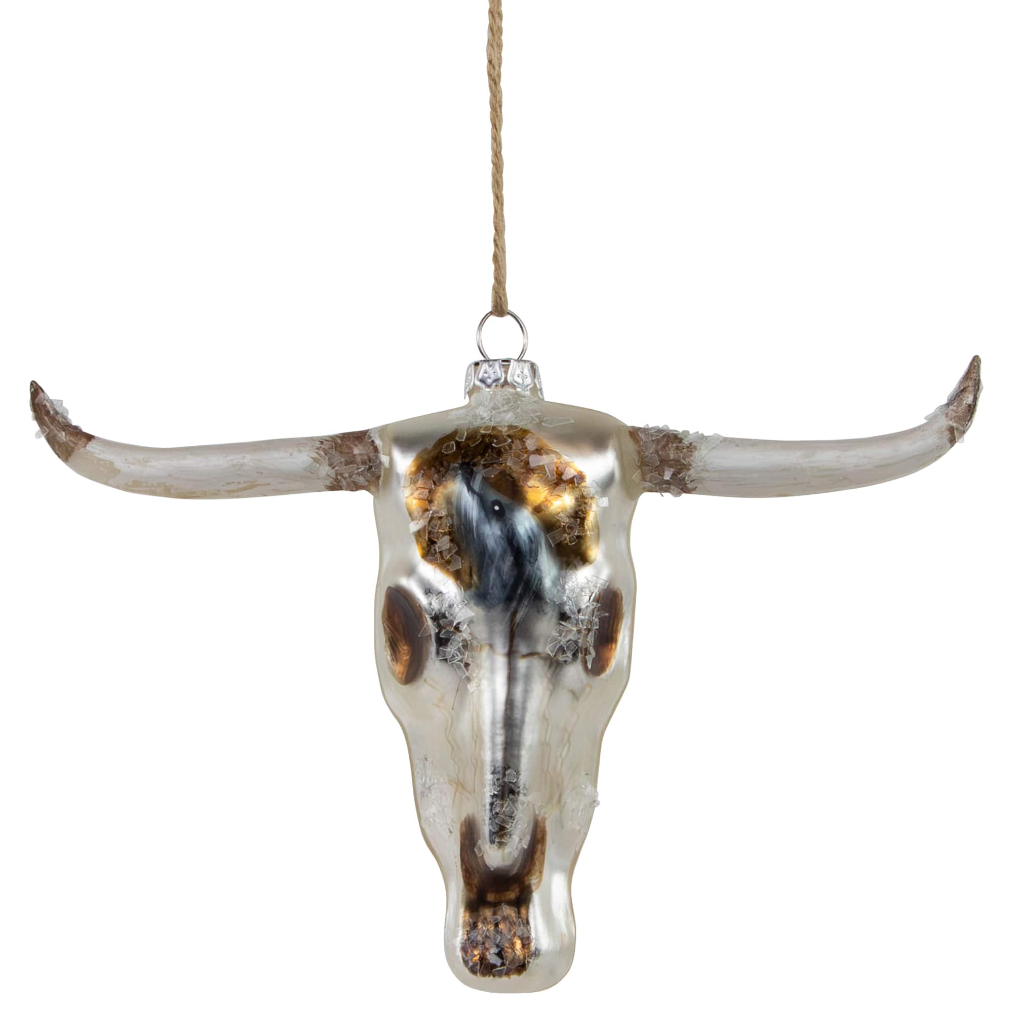 Longhorn Glass Christmas Ornament