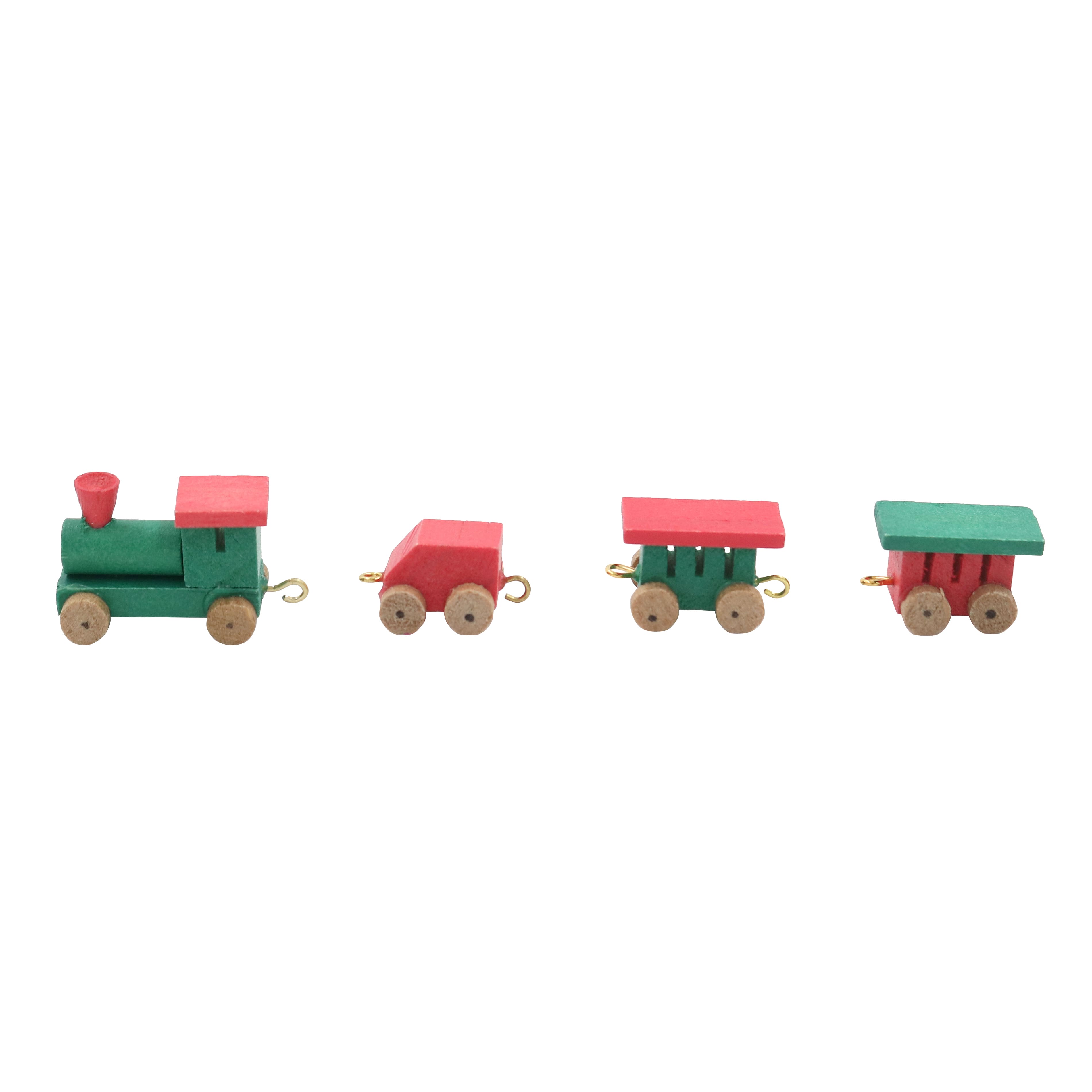 Mini Wooden Train Decorations by Ashland&#xAE;