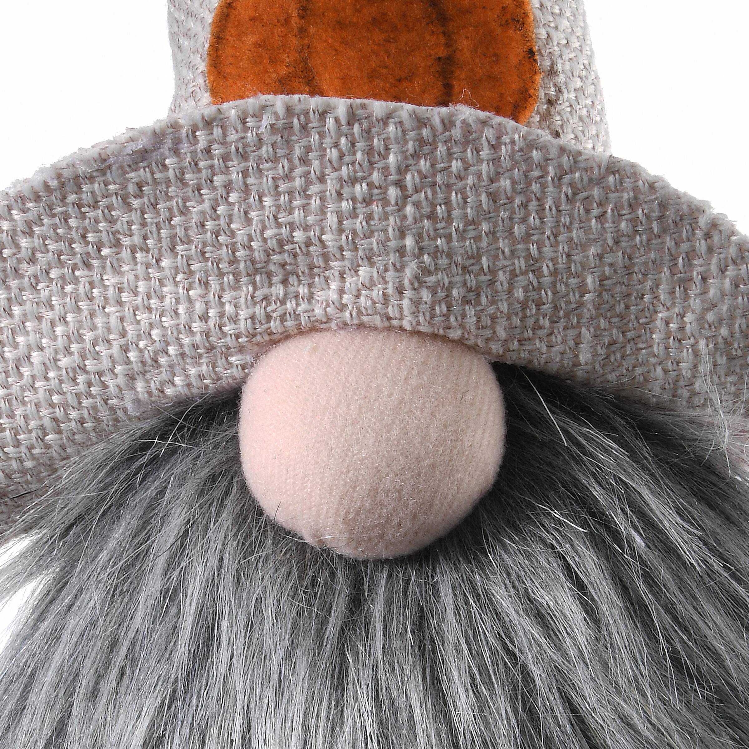 12&#x22; Halloween Gnomes in Pumpkin Hats, 2ct.