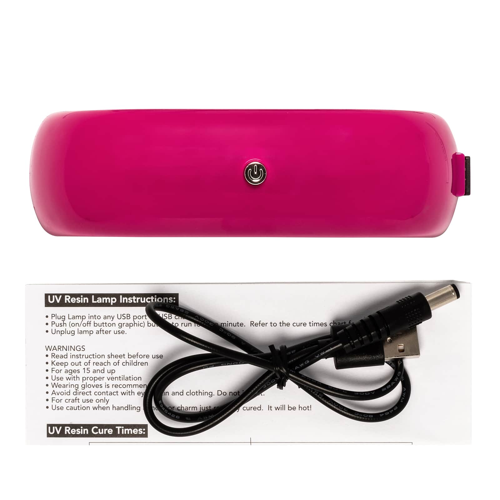 Blue Moon Studio&#x2122; UV Resin Craft Pink Curing USB Lamp