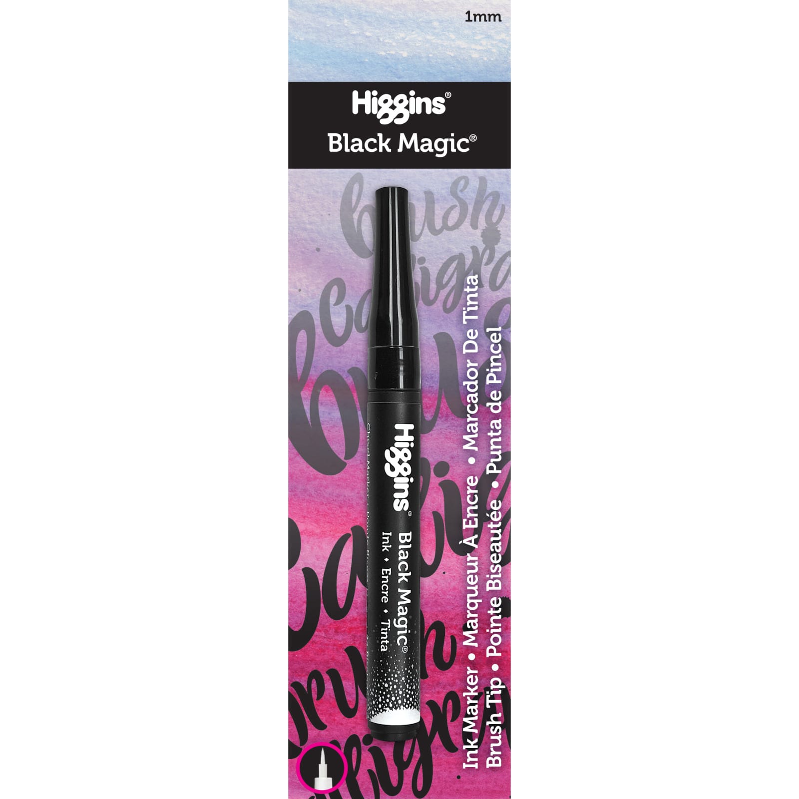 Higgins&#xAE; Black Magic&#xAE; Brush Tip Ink Pump Marker, 1mm
