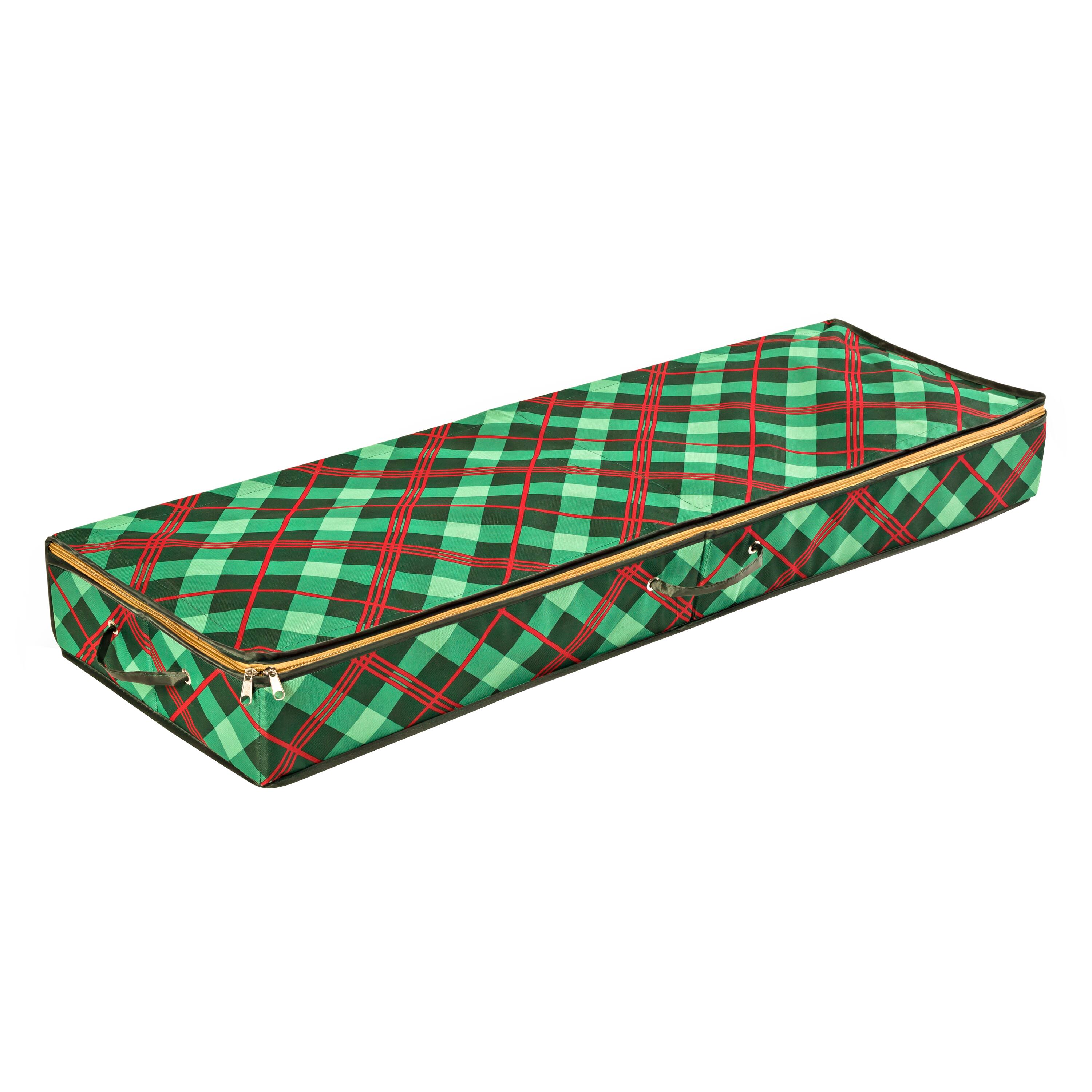 Honey Can Do Plaid Gift Wrap Organizer