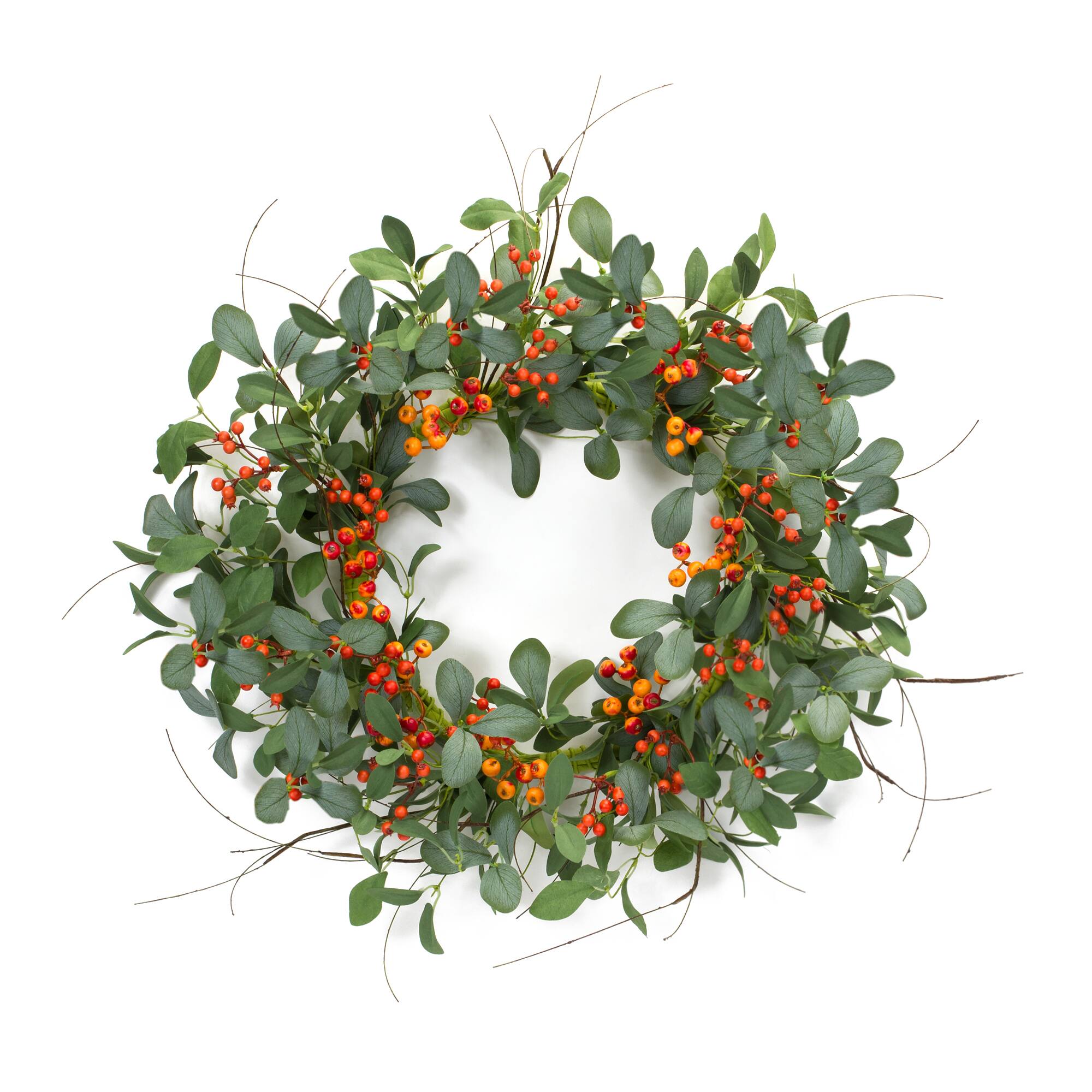 21" Foliage & Berry Wreath