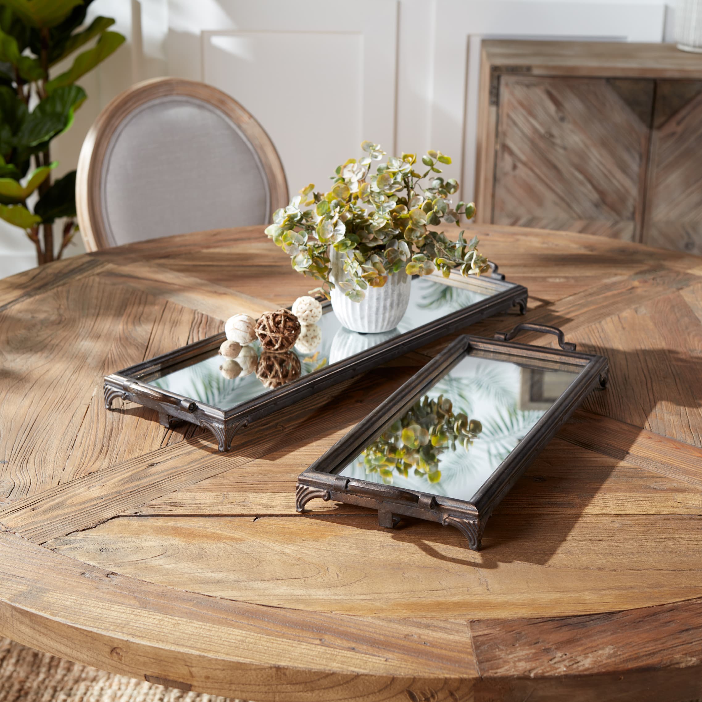 Mirror Tray Set