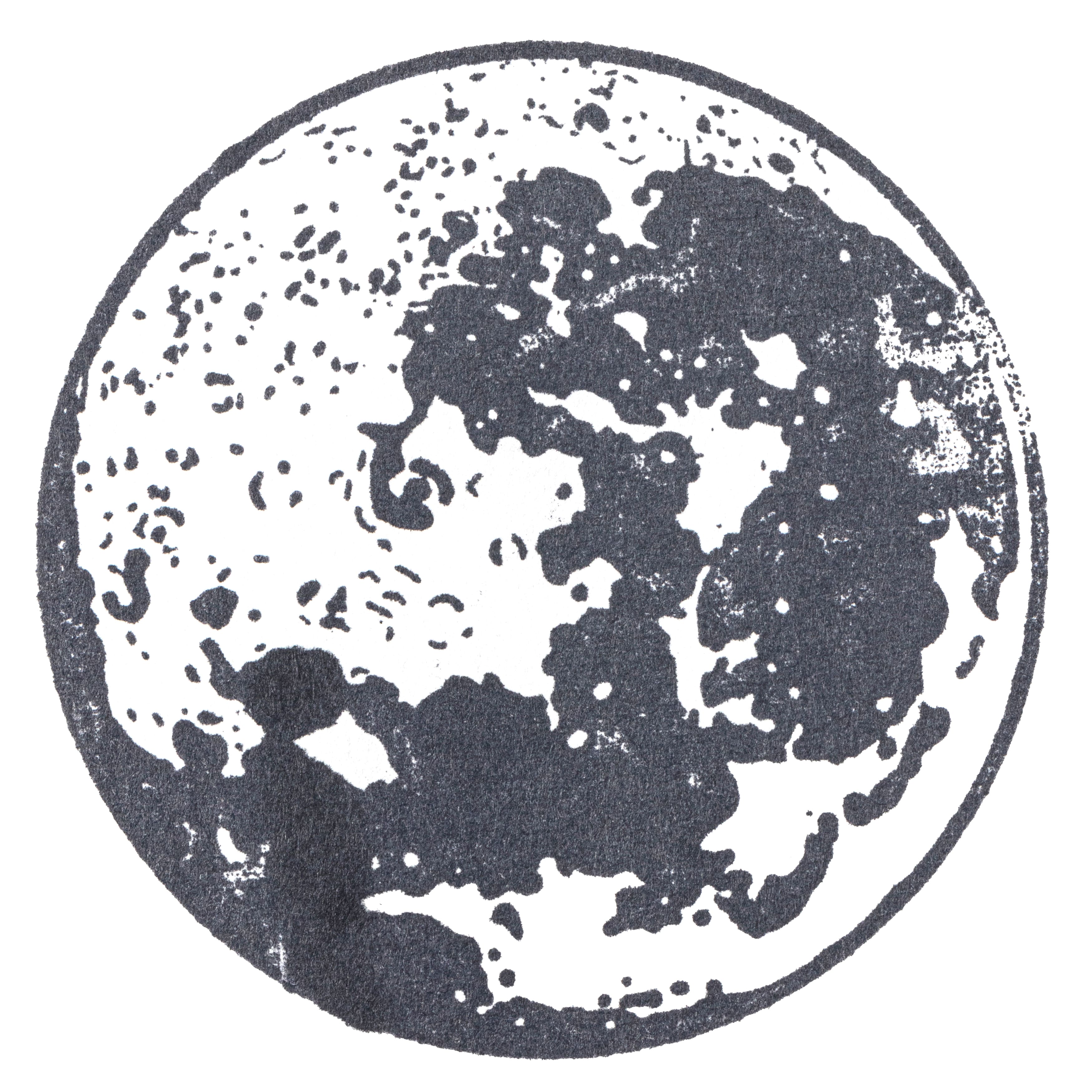 6 Pack: Moon Wood Stamp by Recollections&#x2122;