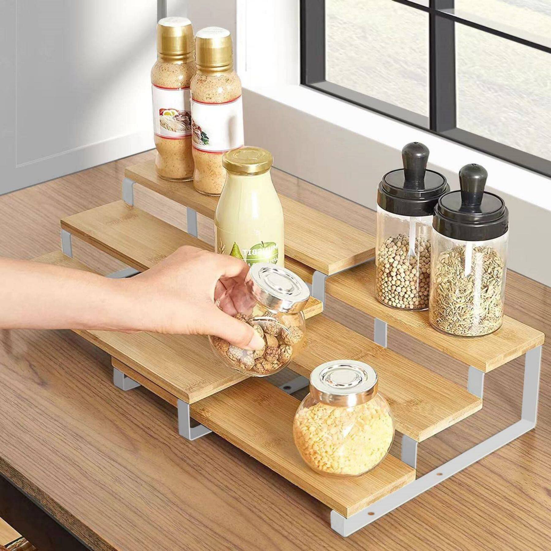 NEX&#x2122; 3-Tier Cabinet Shelf Organizer Set