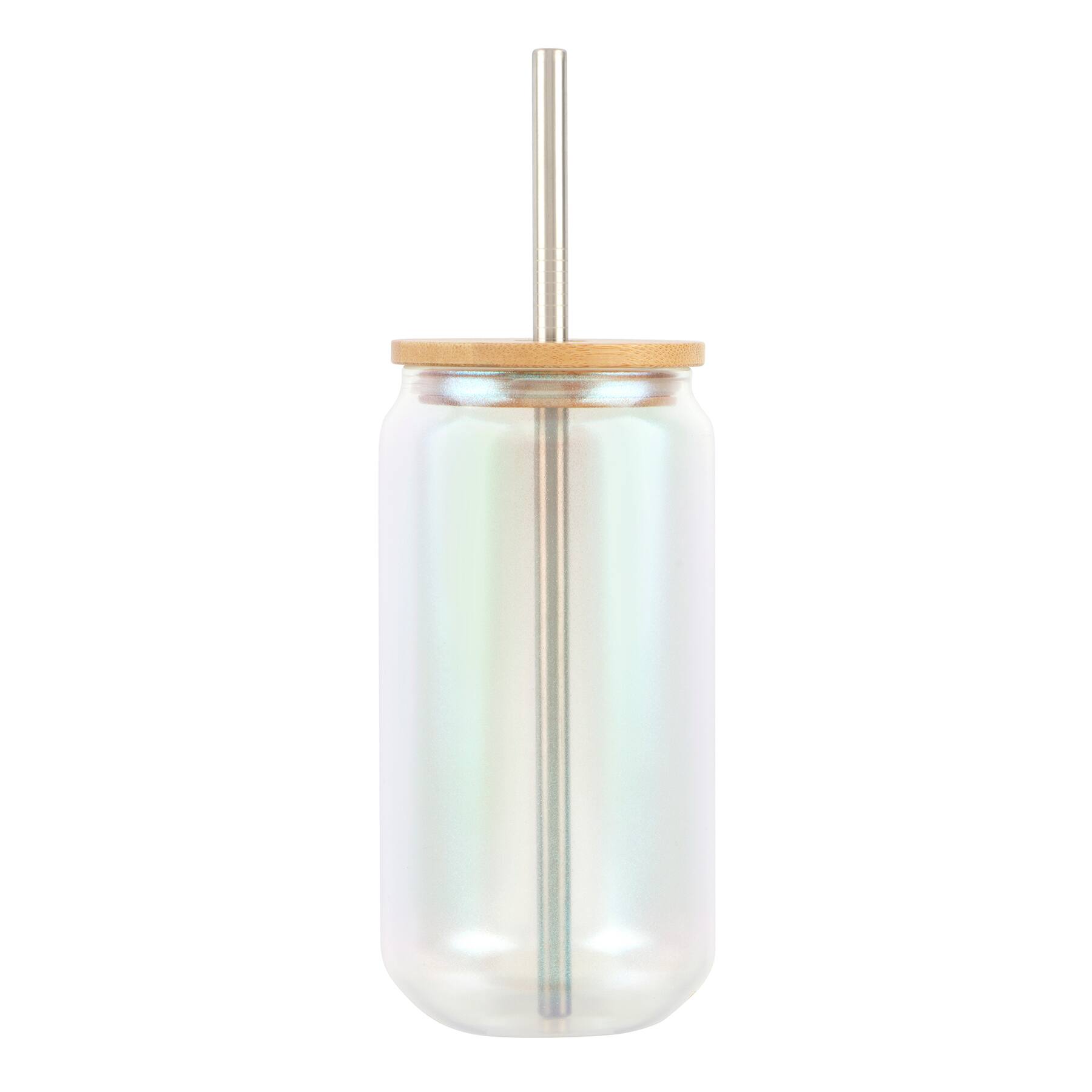 18oz. Iridescent Glass Sublimation Tumbler by Make Market®
