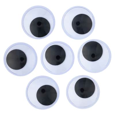 Essentials by Leisure Arts Eyes Sticky Back with lashes 4 Black & White  2pc Googly Eyes, Google Eyes for Crafts, Big Googly Eyes for Crafts, Wiggle  Eyes, Craft Eyes