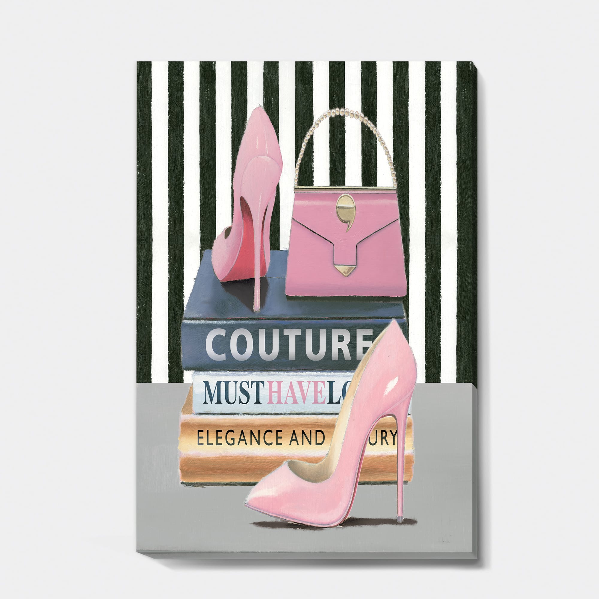 Designart - Glam fashion High Heels VII - Posh &#x26; Luxe Canvas Artwork