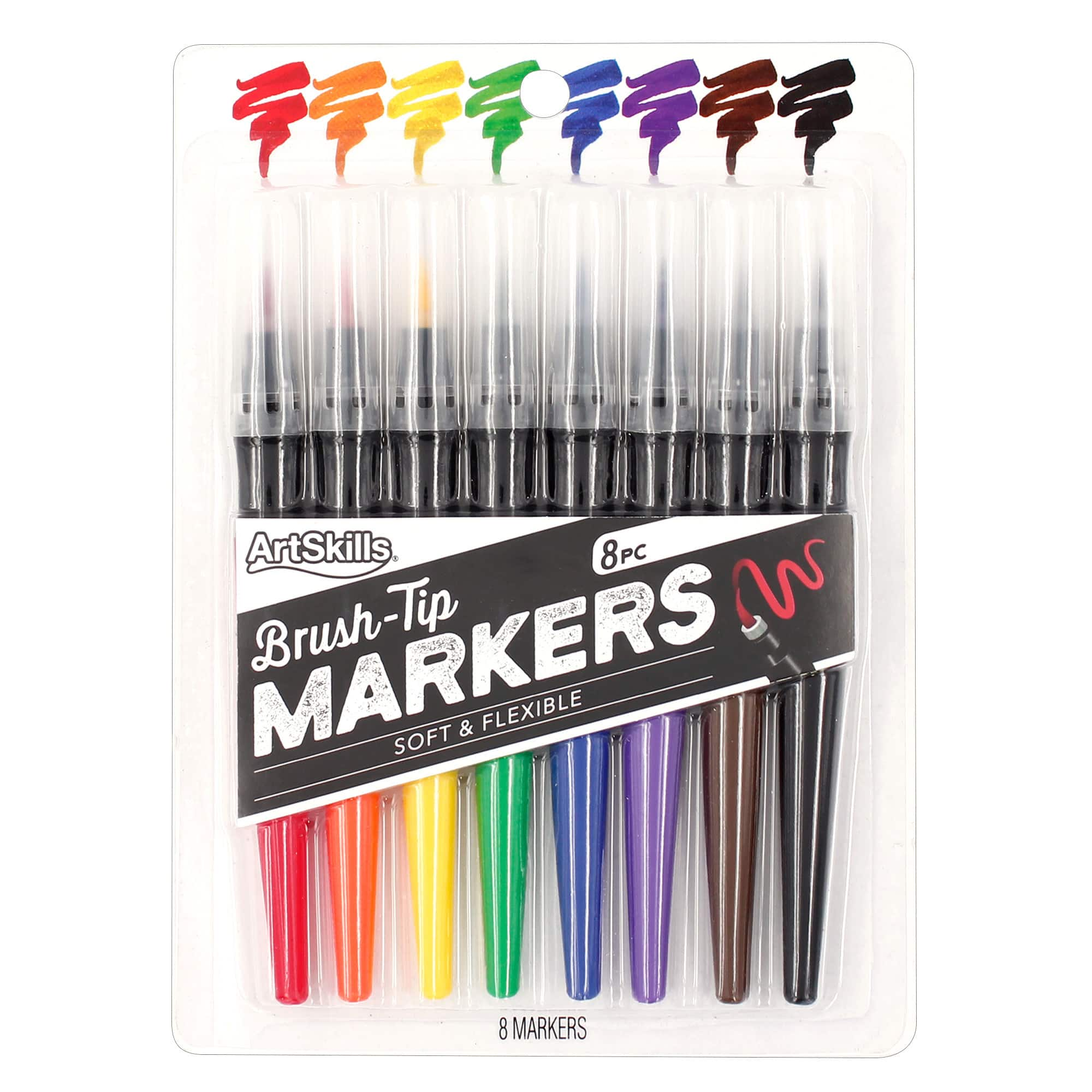 ArtSkills&#xAE; Brush Tip Markers, 8ct.