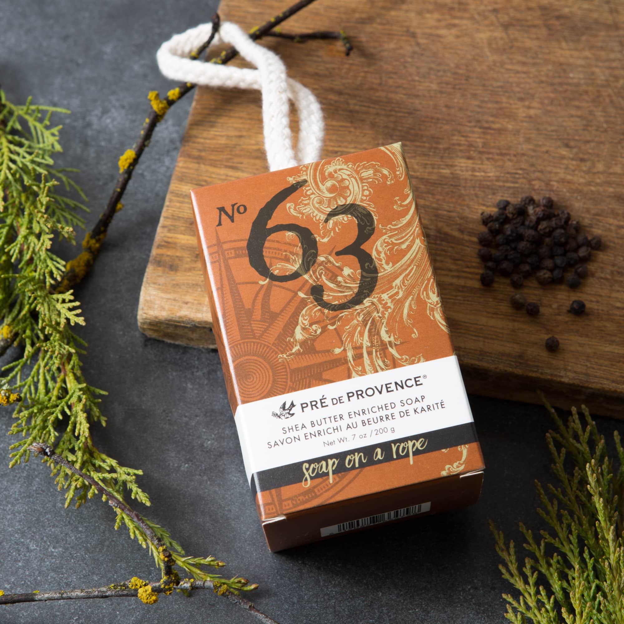 European Soaps Men&#x27;s No.63 Soap on a Rope