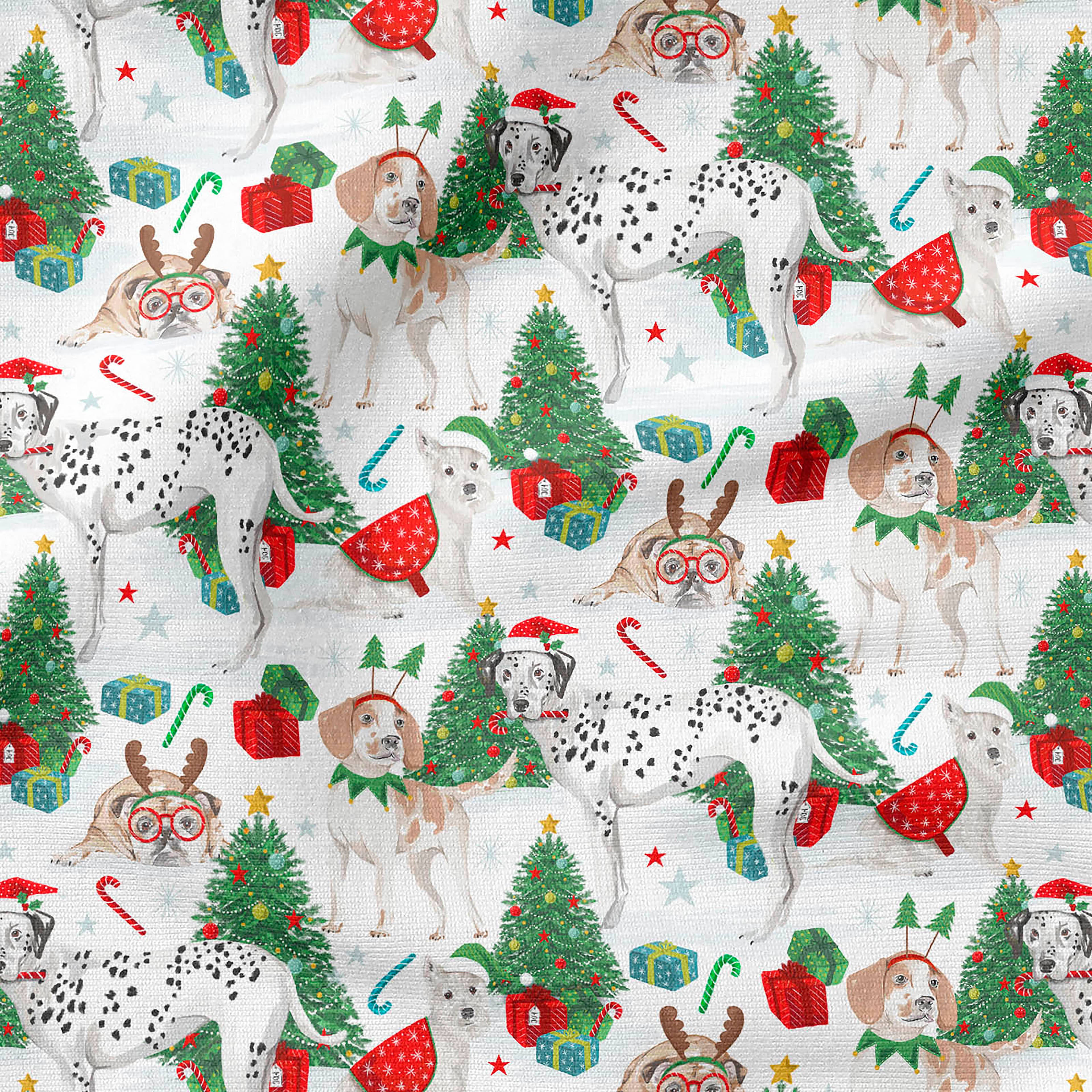 Fabric Editions Santapaws Cotton Fabric