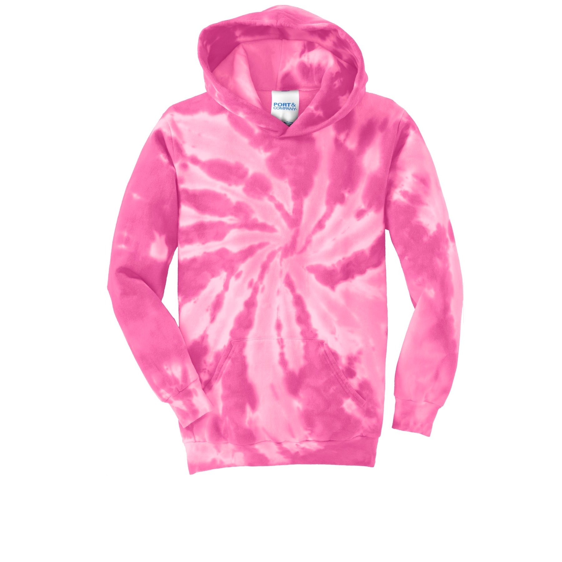 Port & Company Men's Hooded Sweatshirt Neon Pink