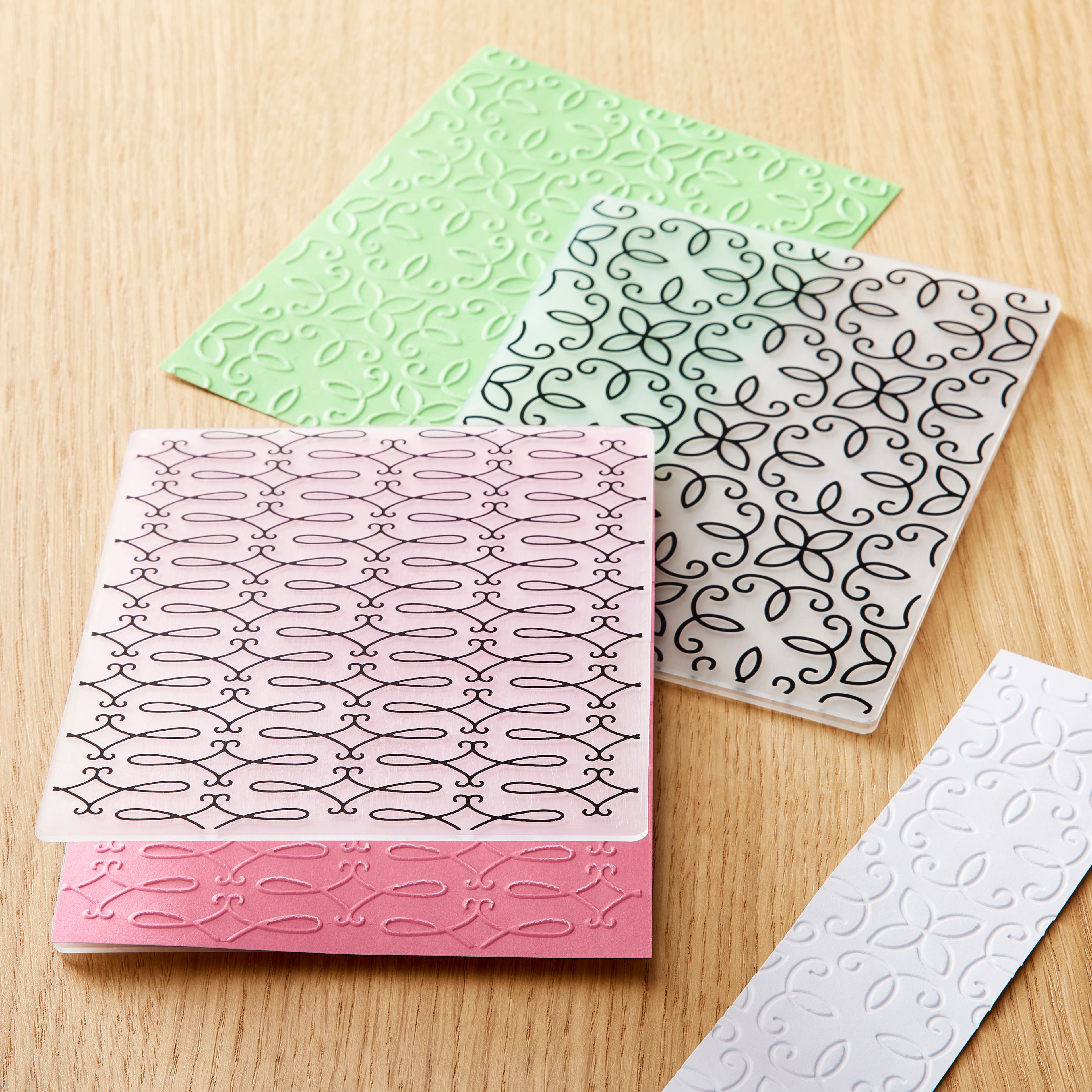 Recollections Elegance Embossing Folder - 2 ct