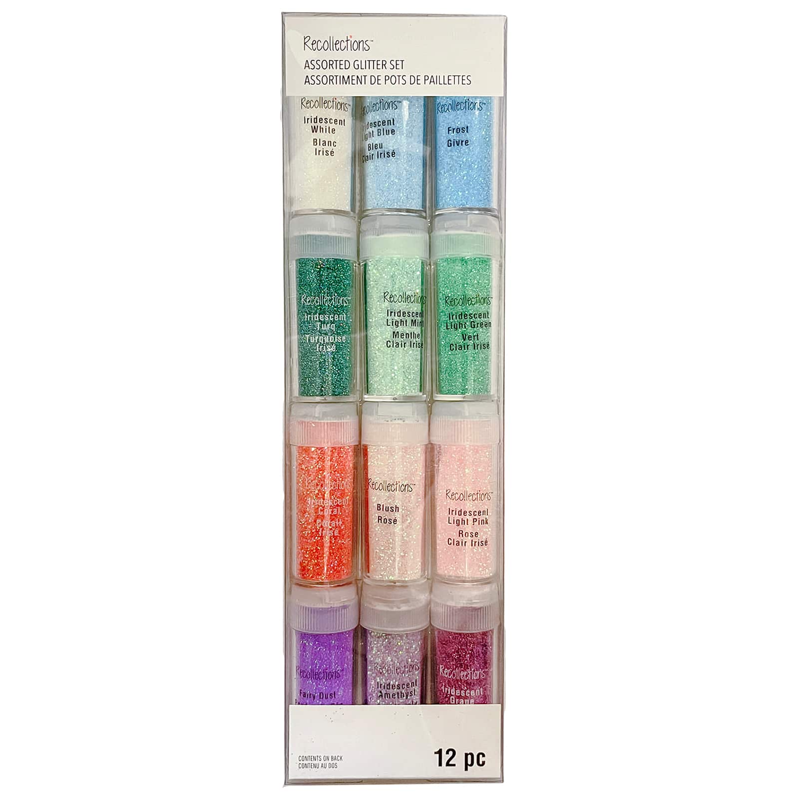 6 Packs: 12 ct. (72 total) Iridescent Brights Glitter Pack by Recollections™
