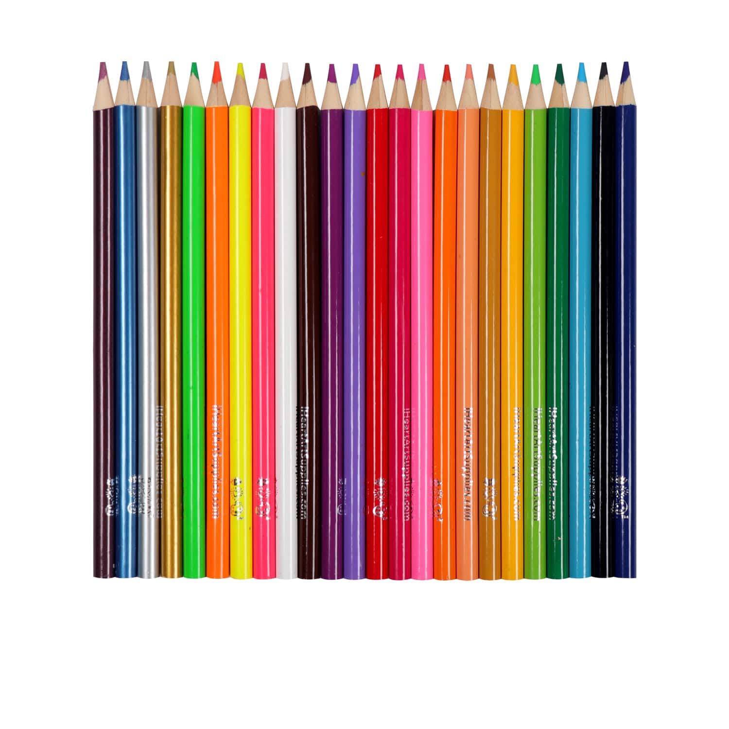 Bright Stripes 24 Colored Pencil Set