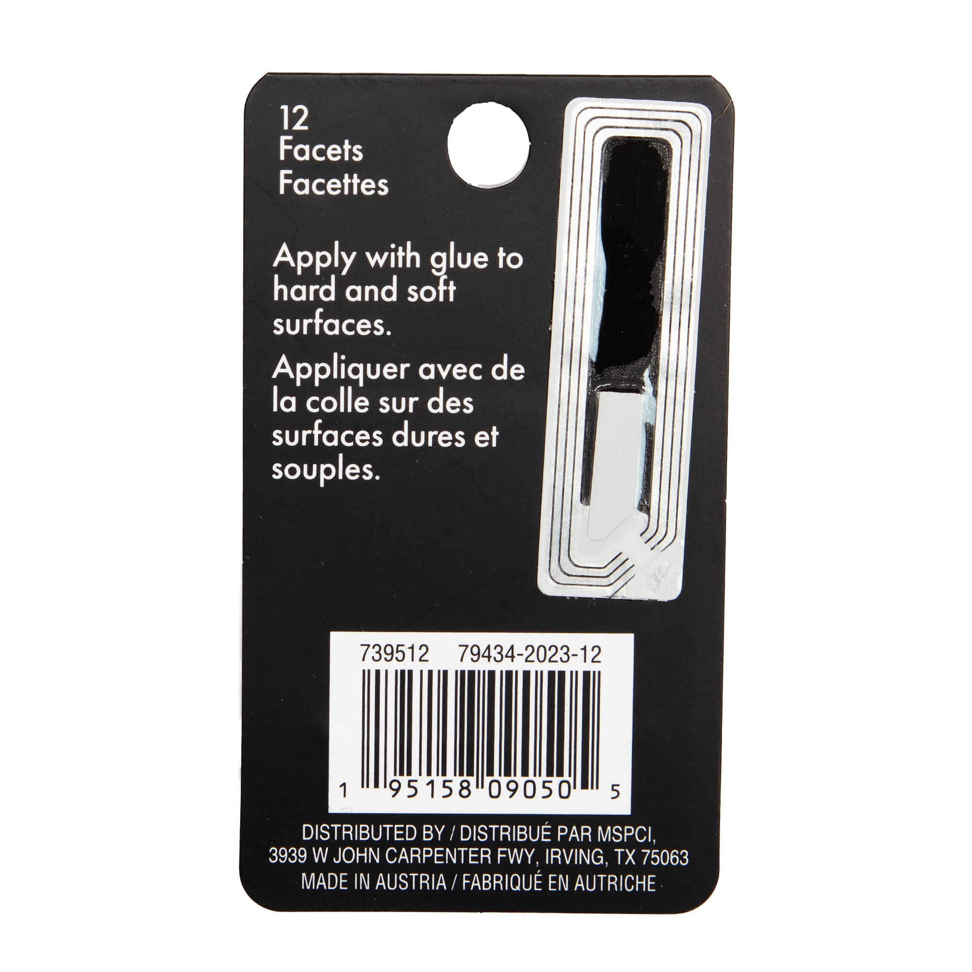 Cristaux autrichiens à coller en forme de flamme, cristal 7,5 mm de Bead Landing, 10 unités