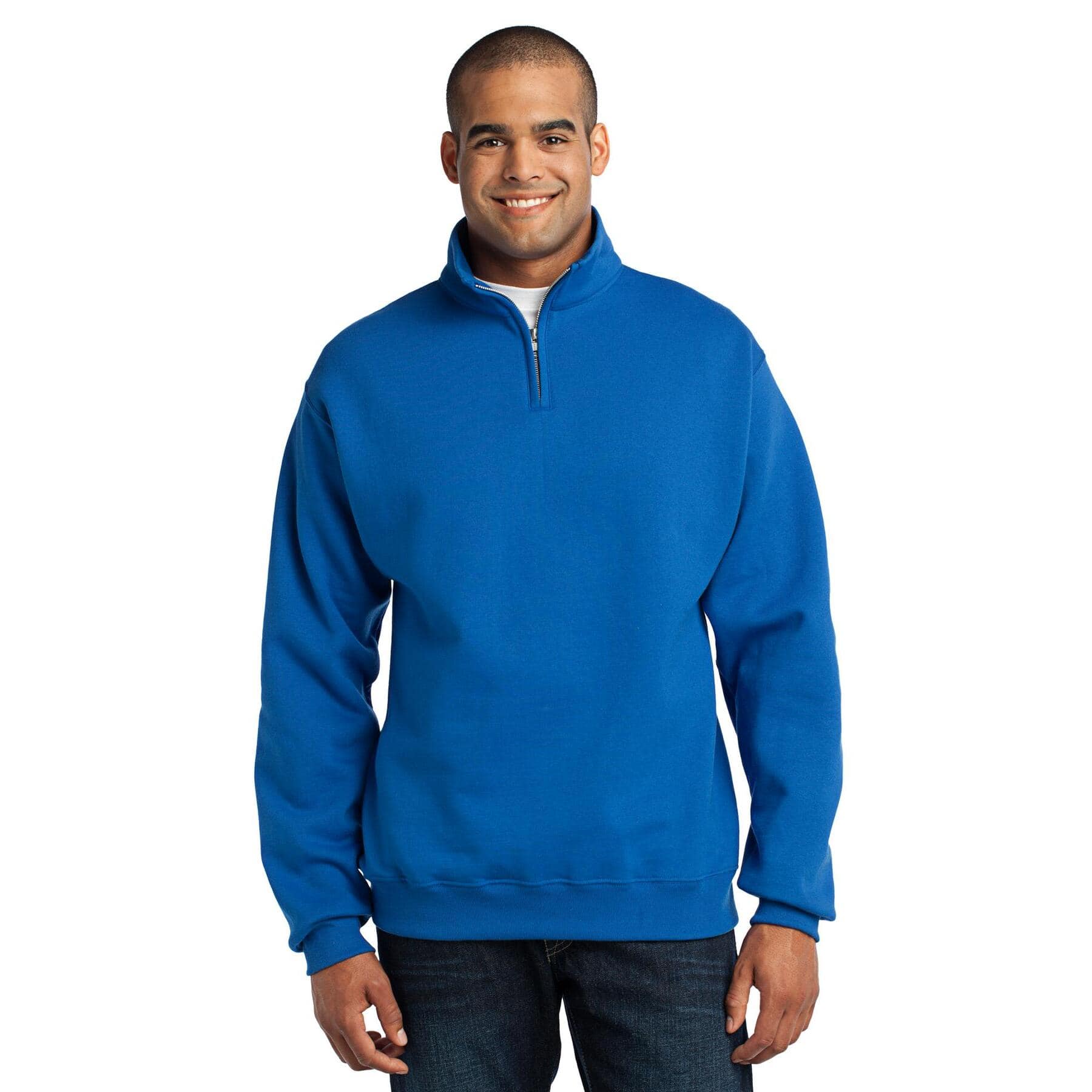 JERZEES® NuBlend® 1/4-Zip Cadet Collar Sweatshirt