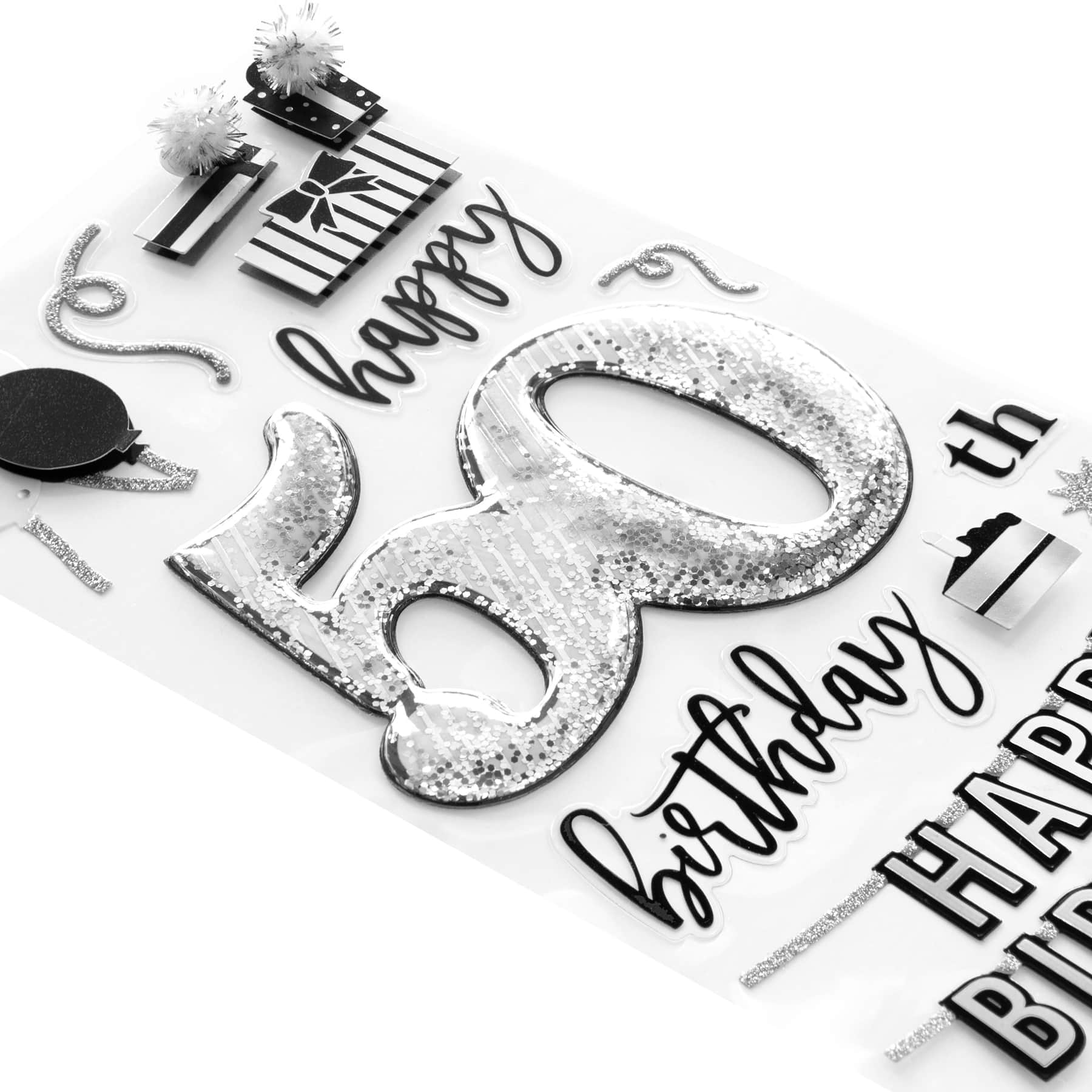 50th Birthday Dimensional Stickers by Recollections™