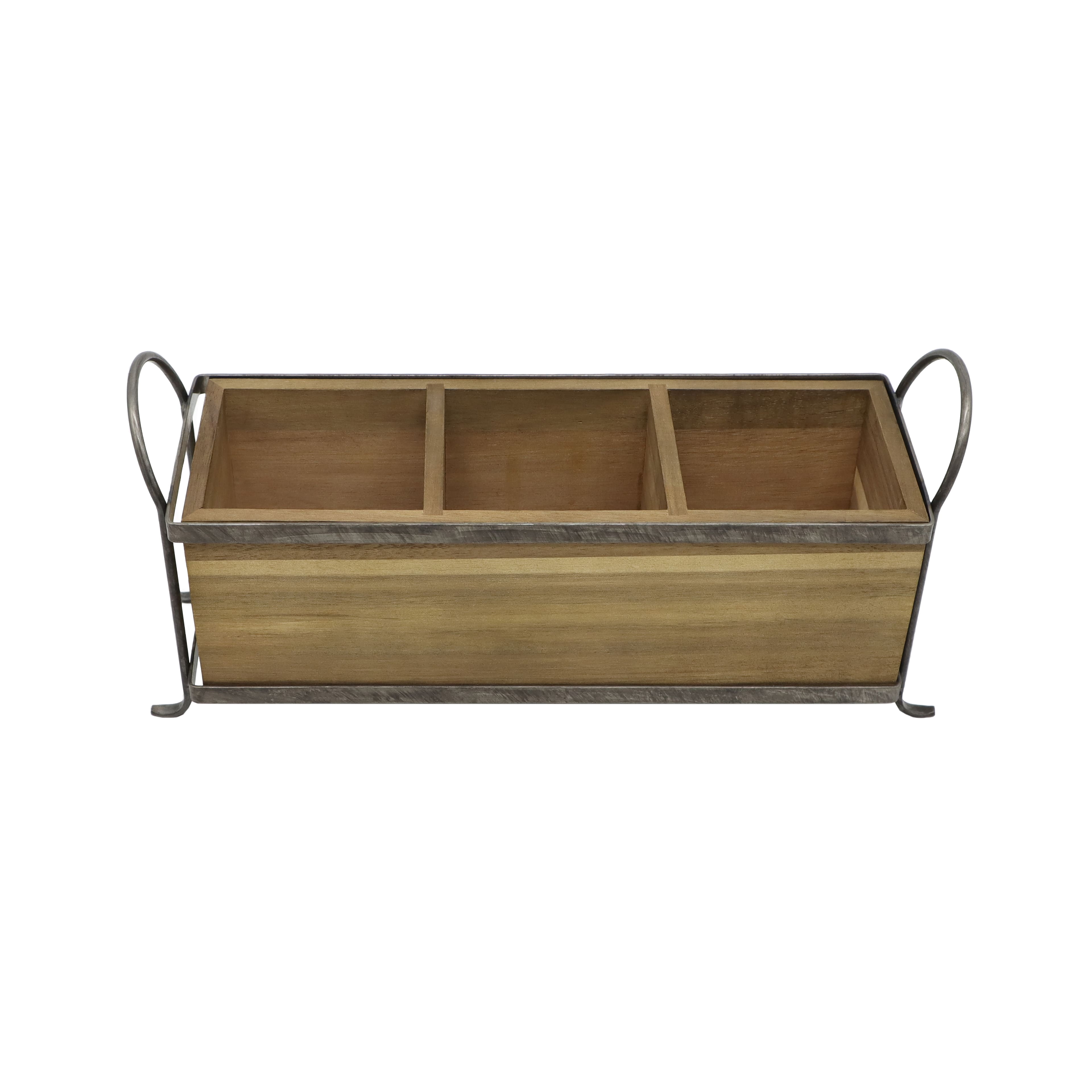 13&#x22; Brown Wood Caddy by Ashland&#xAE;