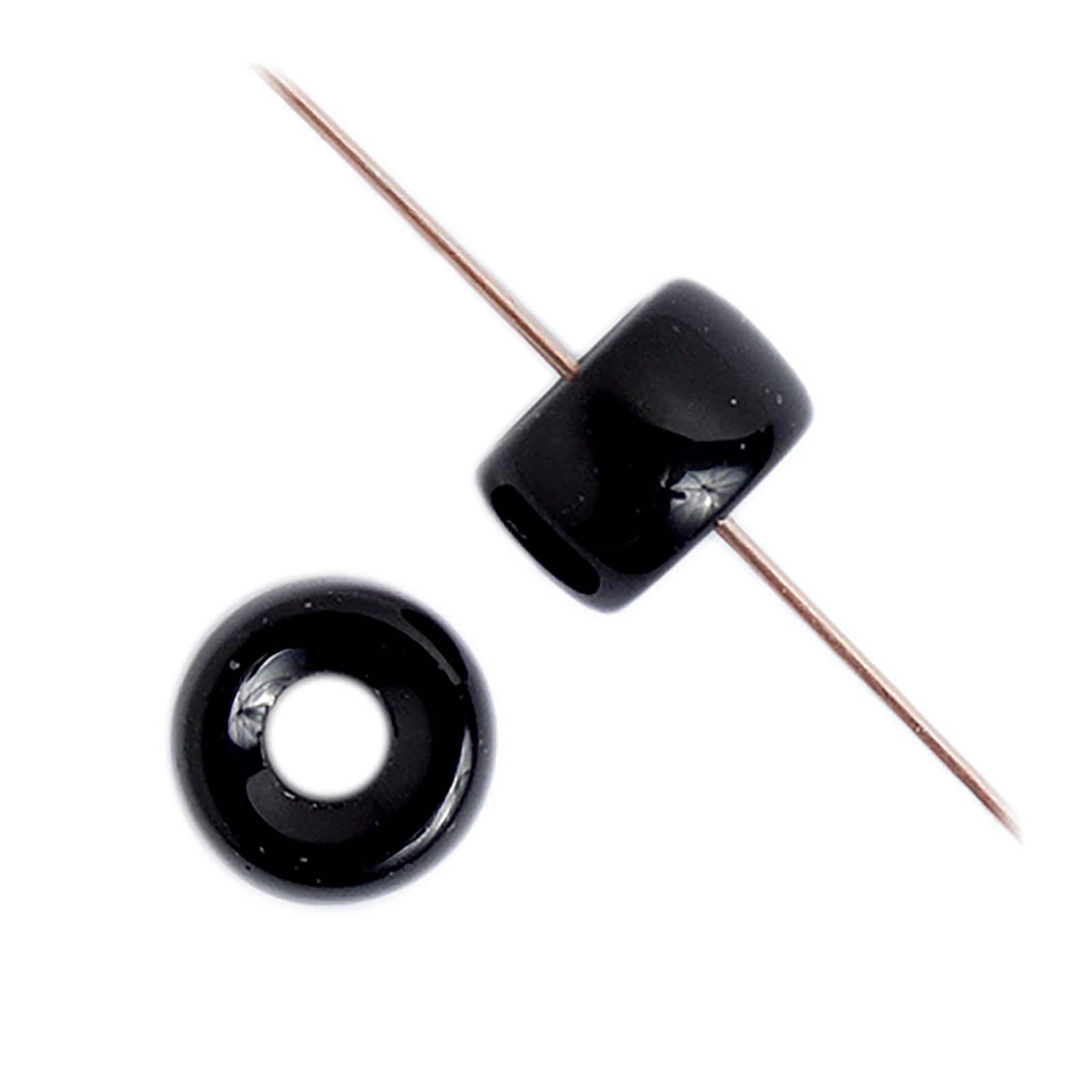 John Bead 9mm Opaque Glass Pony Beads, 100ct.