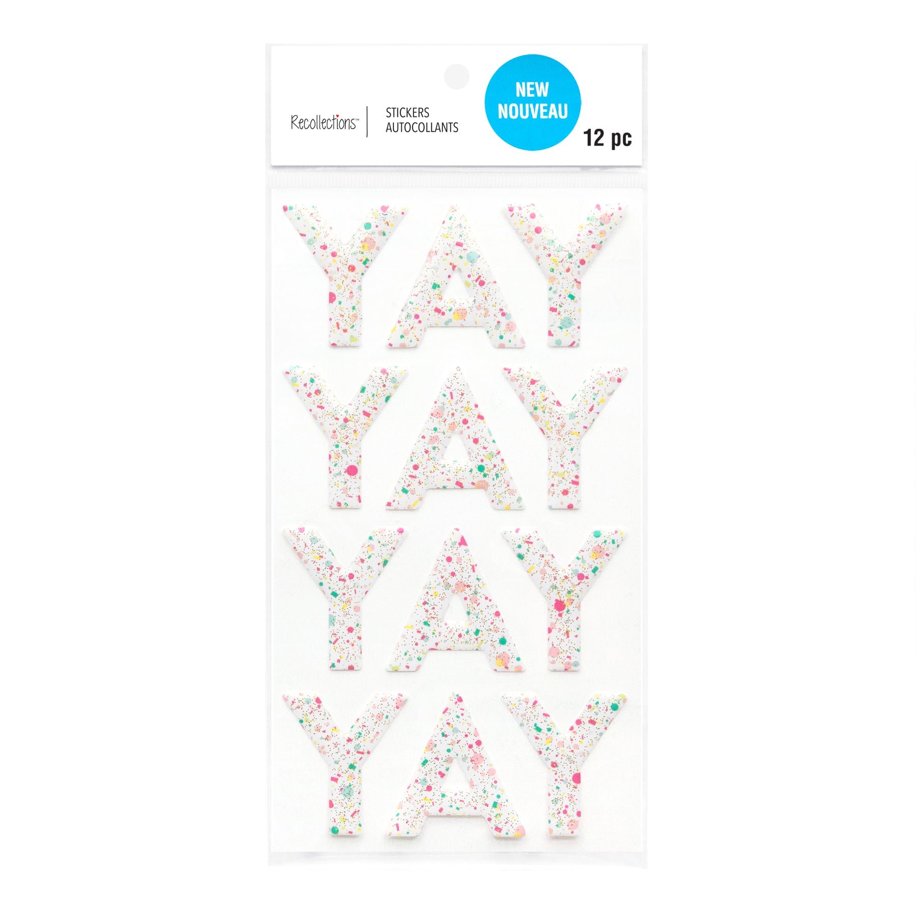 Recollections Yay Epoxy Stickers - 12 ct