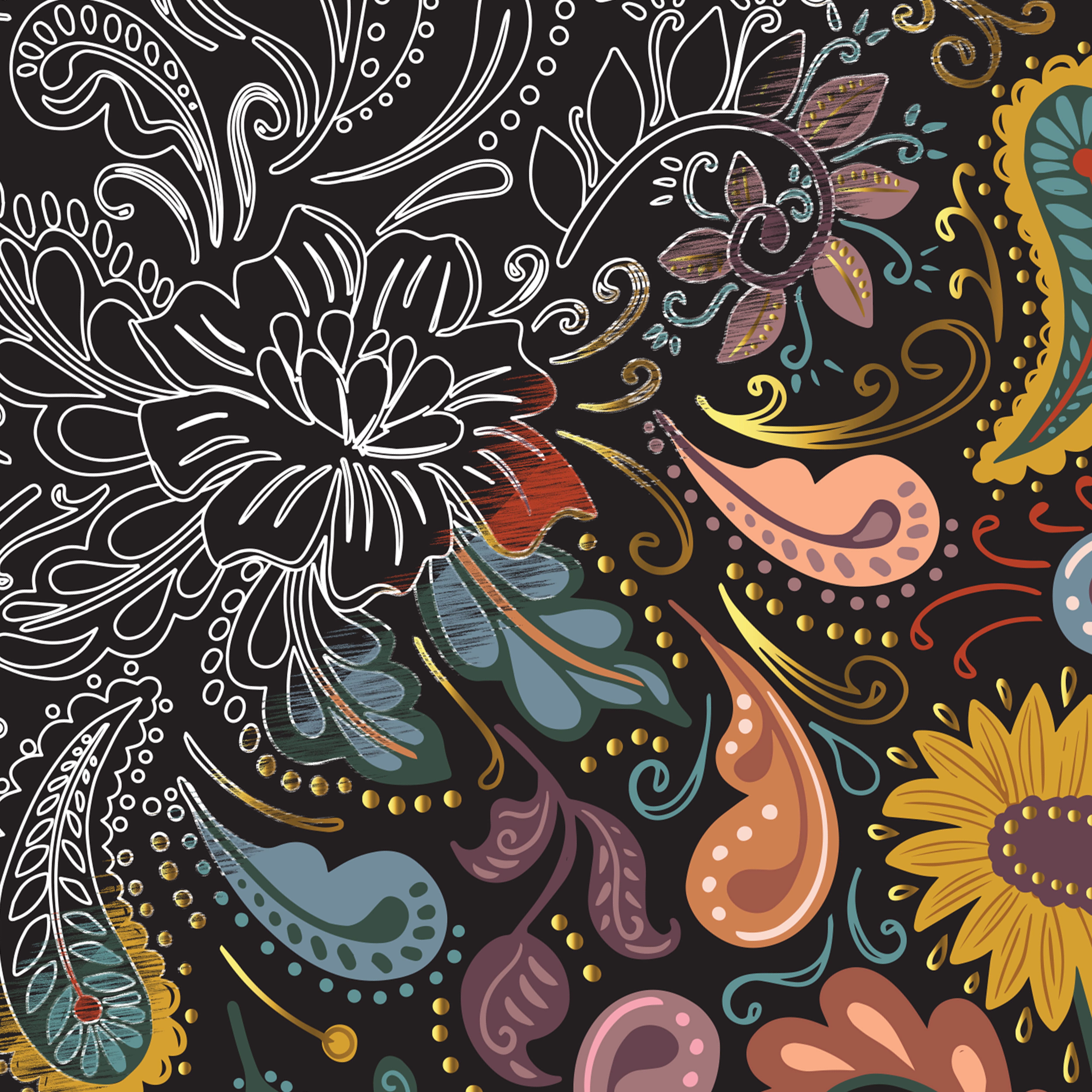 Brea Reese&#x2122; 6&#x22; x 8&#x22; Turkey Tales Scratch Art Paper Pad