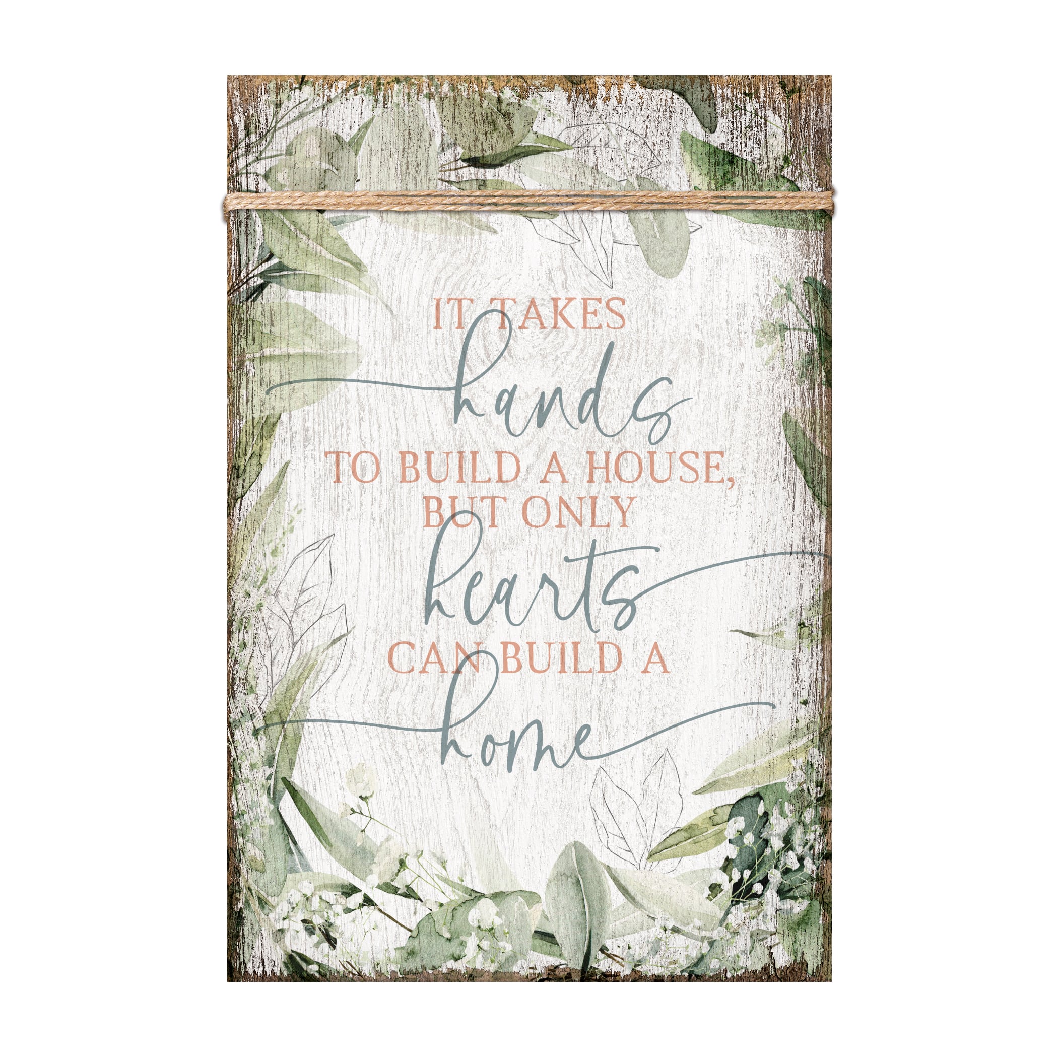 It Takes Hands Plaque with Easel and Wall Hanger