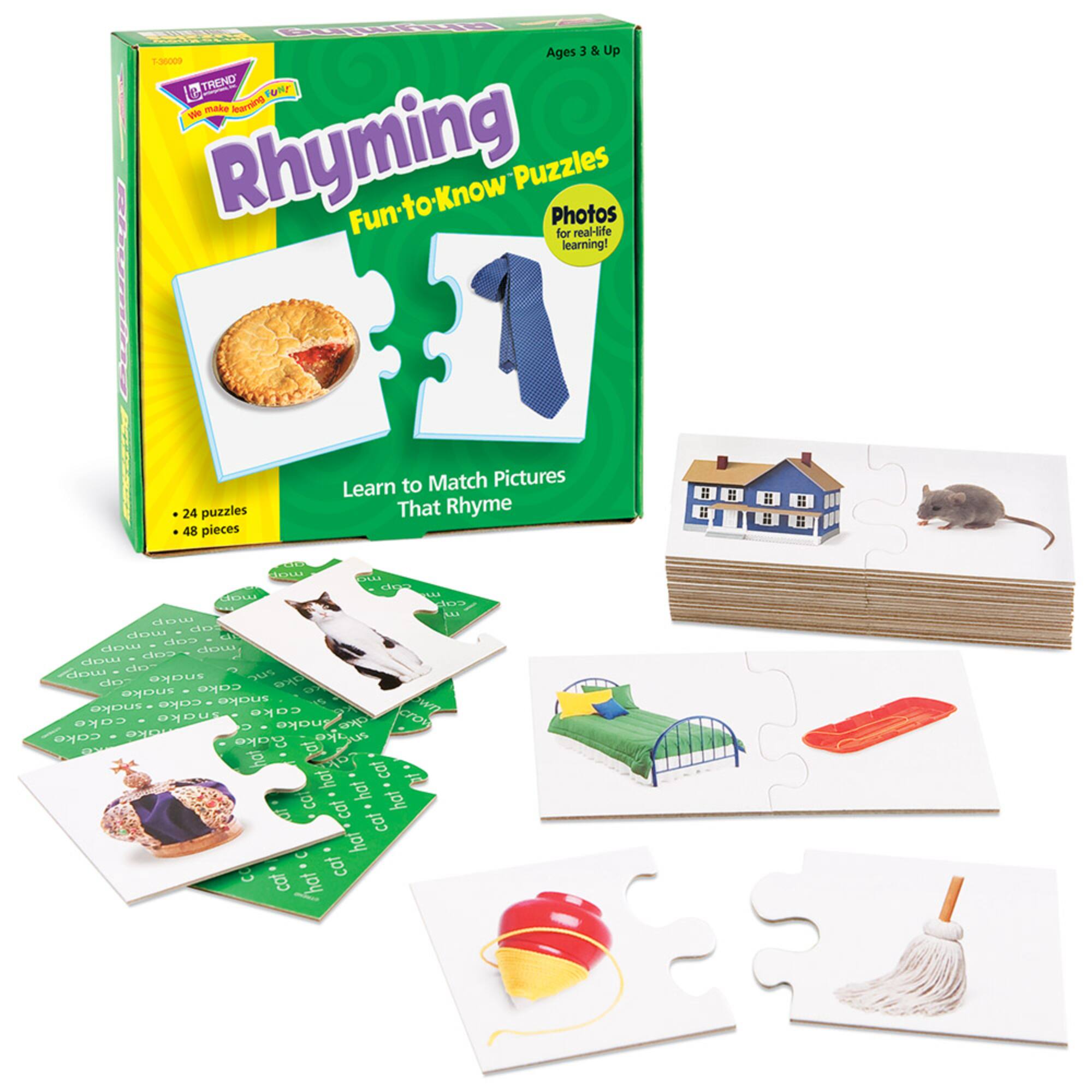 Trend Enterprises® Rhyming Fun-to-Know Puzzles | Michaels