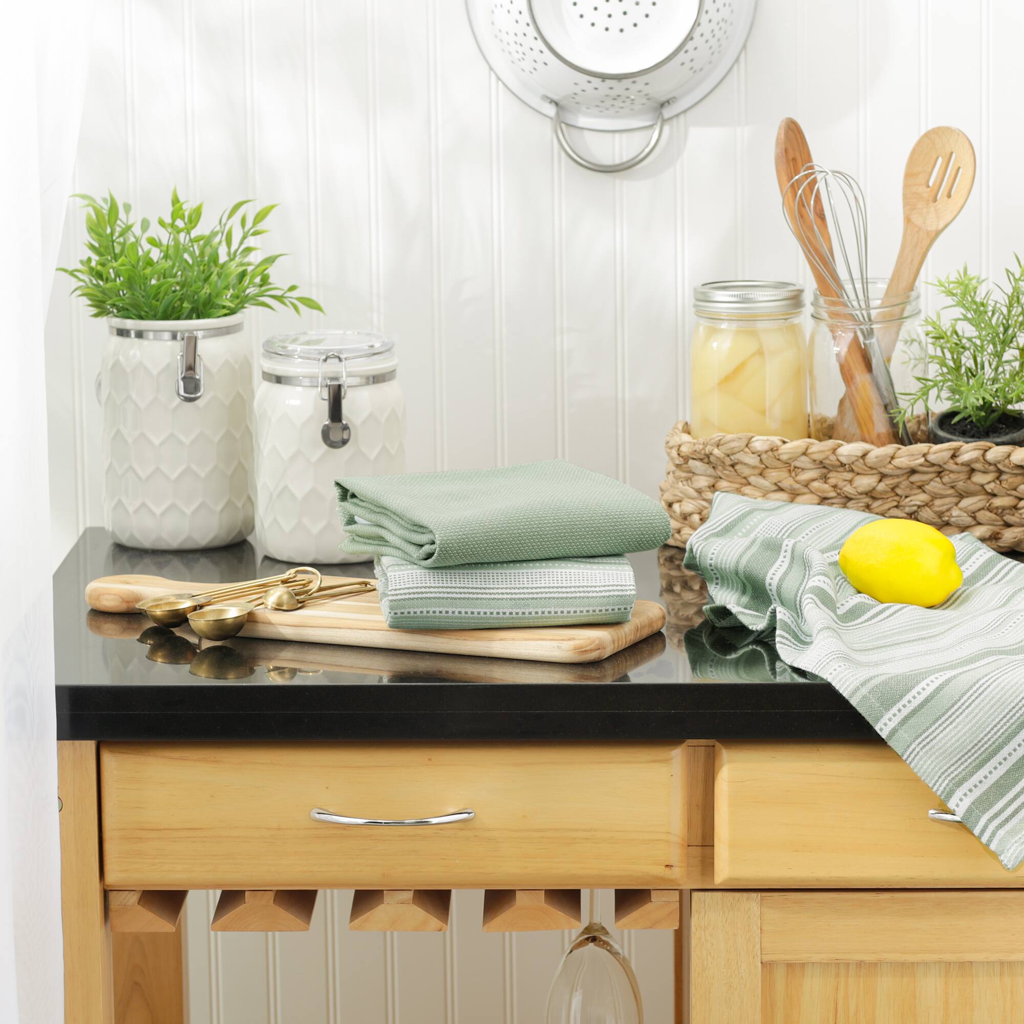 DII&#xAE; Urban Stripe Dish Towels, 3ct.