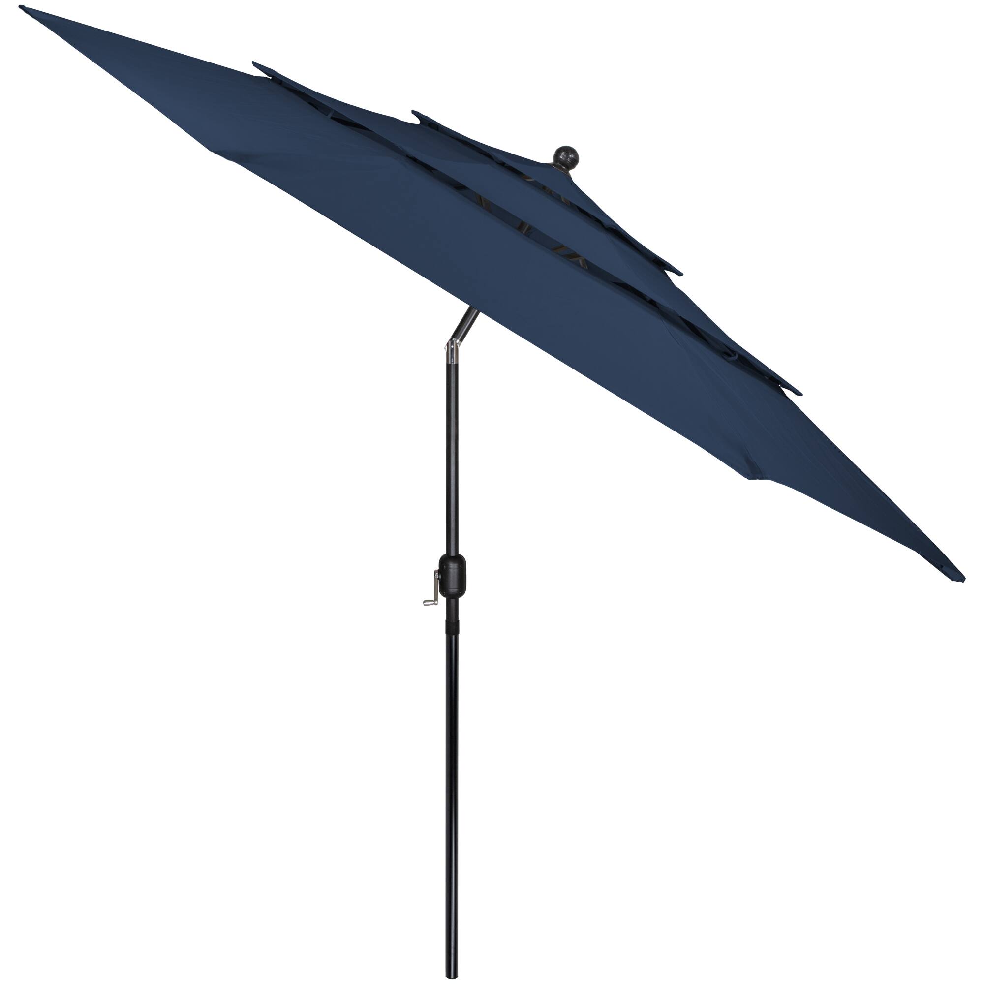 9.75ft. Outdoor Patio Market Umbrella with Hand Crank &#x26; Tilt