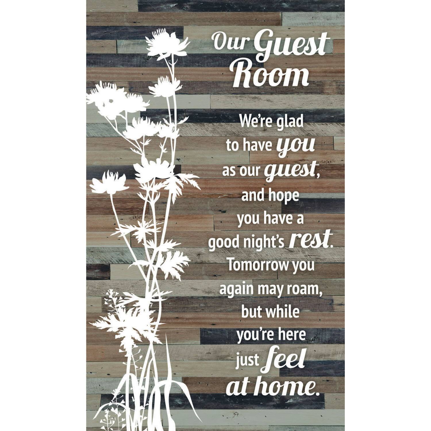 Our Guest Room Plaque with Easel