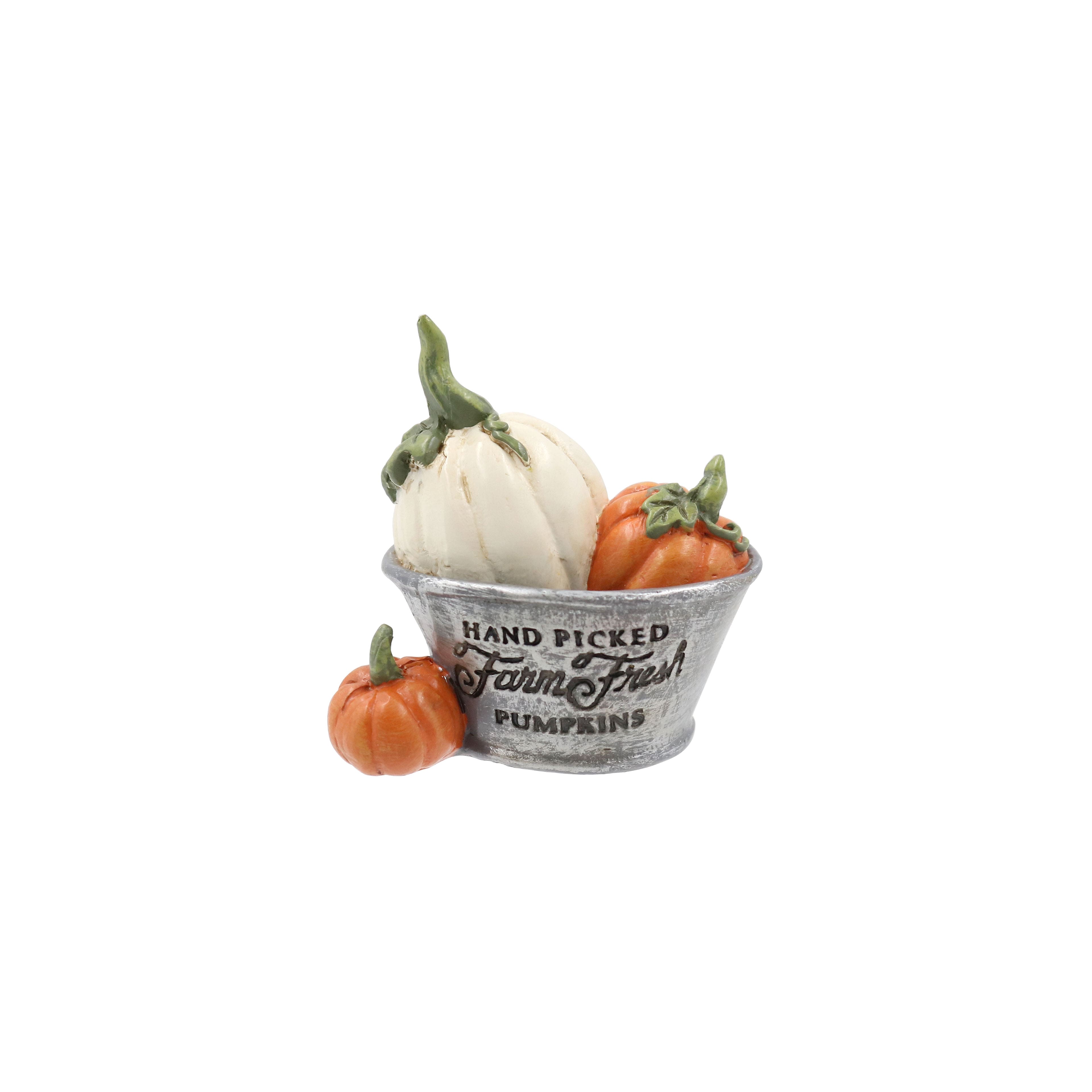 Mini Fall Bucket of Pumpkins by Ashland&#xAE;