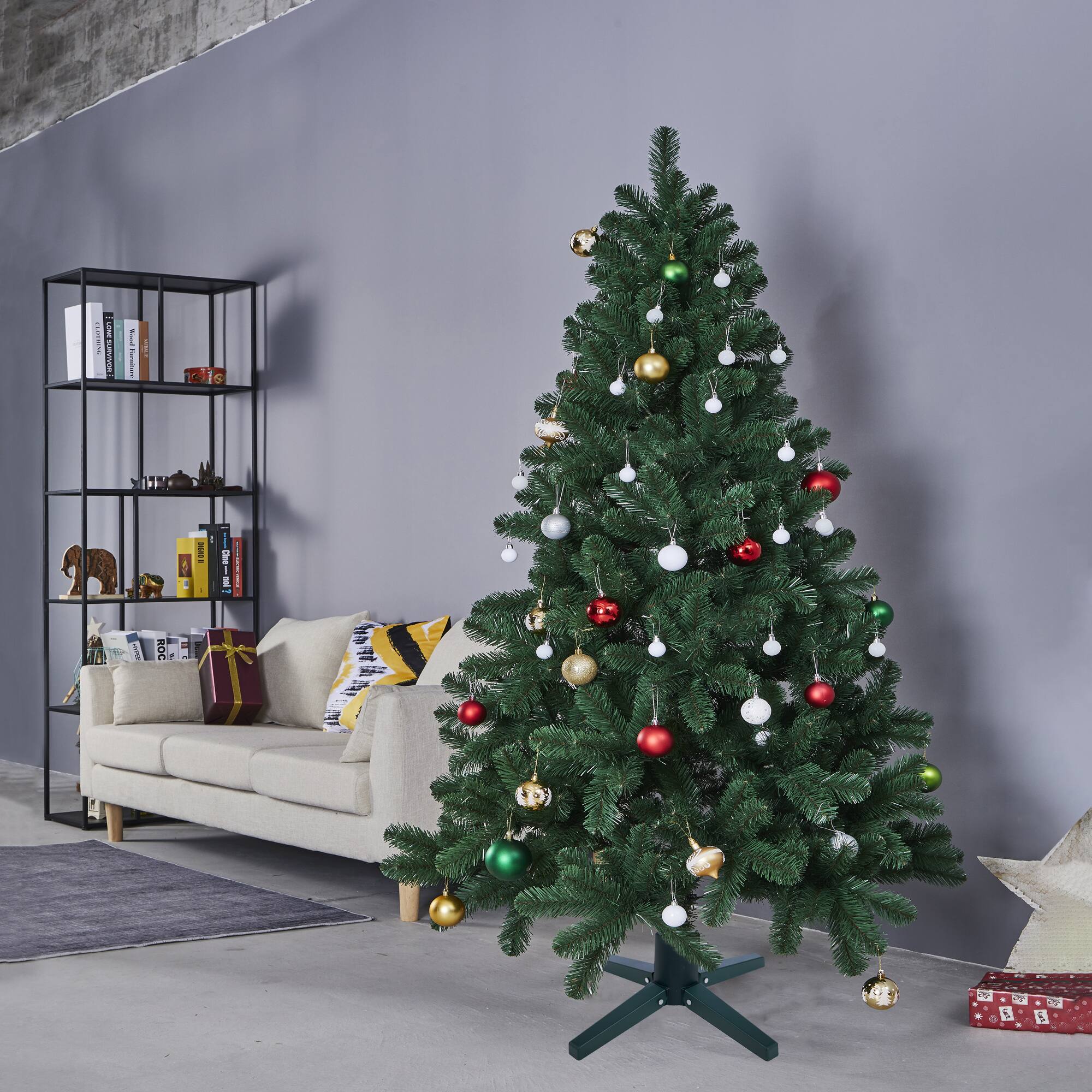 Green Adjustable Artificial Christmas Tree Stand