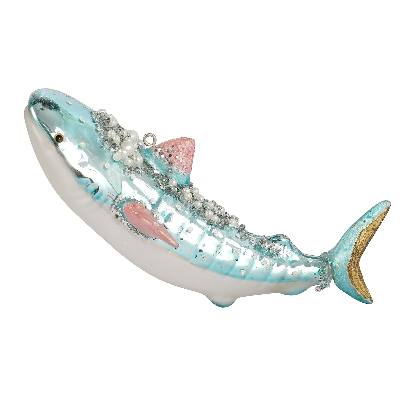 5.5&#x22; Shark Glass Ornament by Ashland&#xAE;