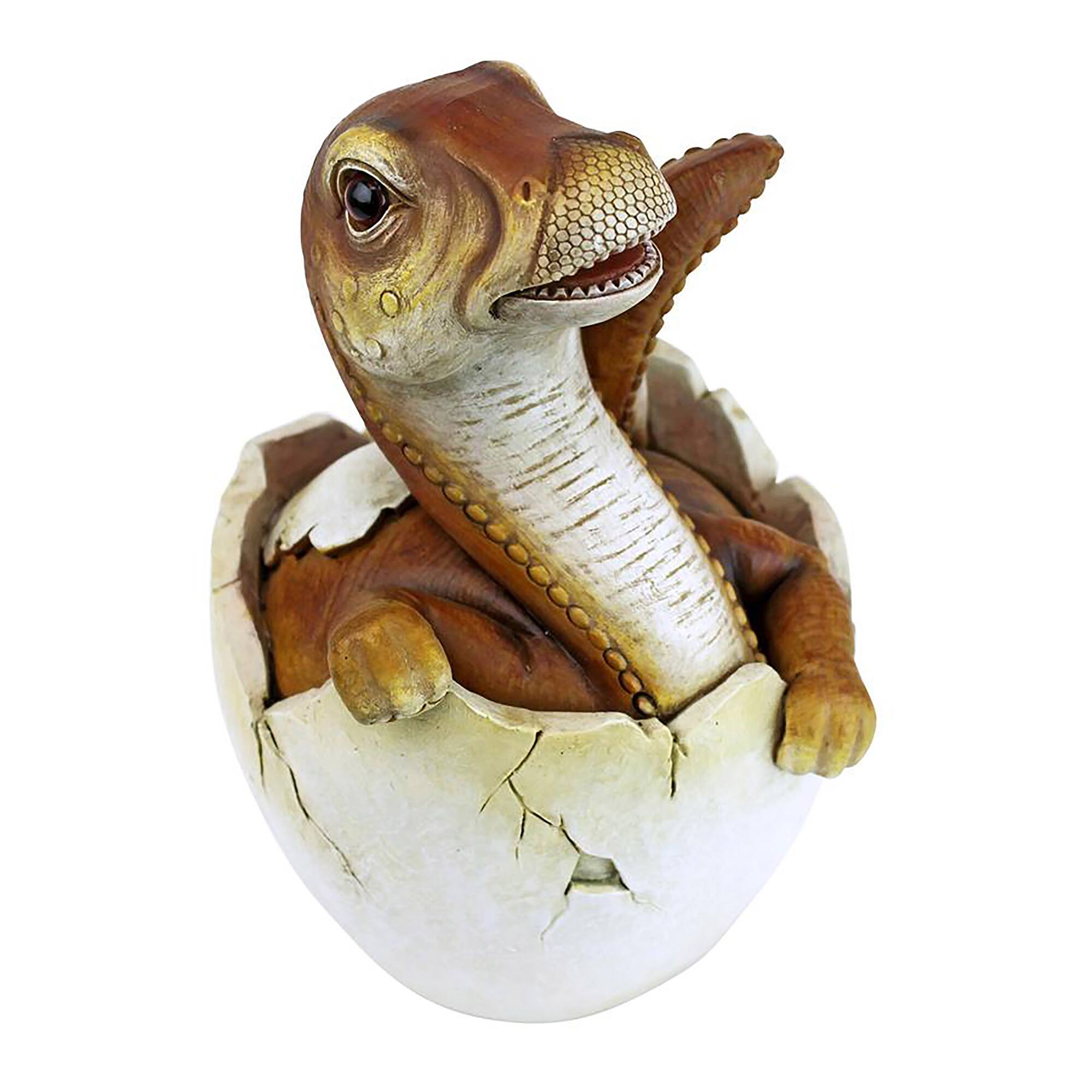 Design Toscano 7&#x22; Baby Raptor Dino Egg Statue