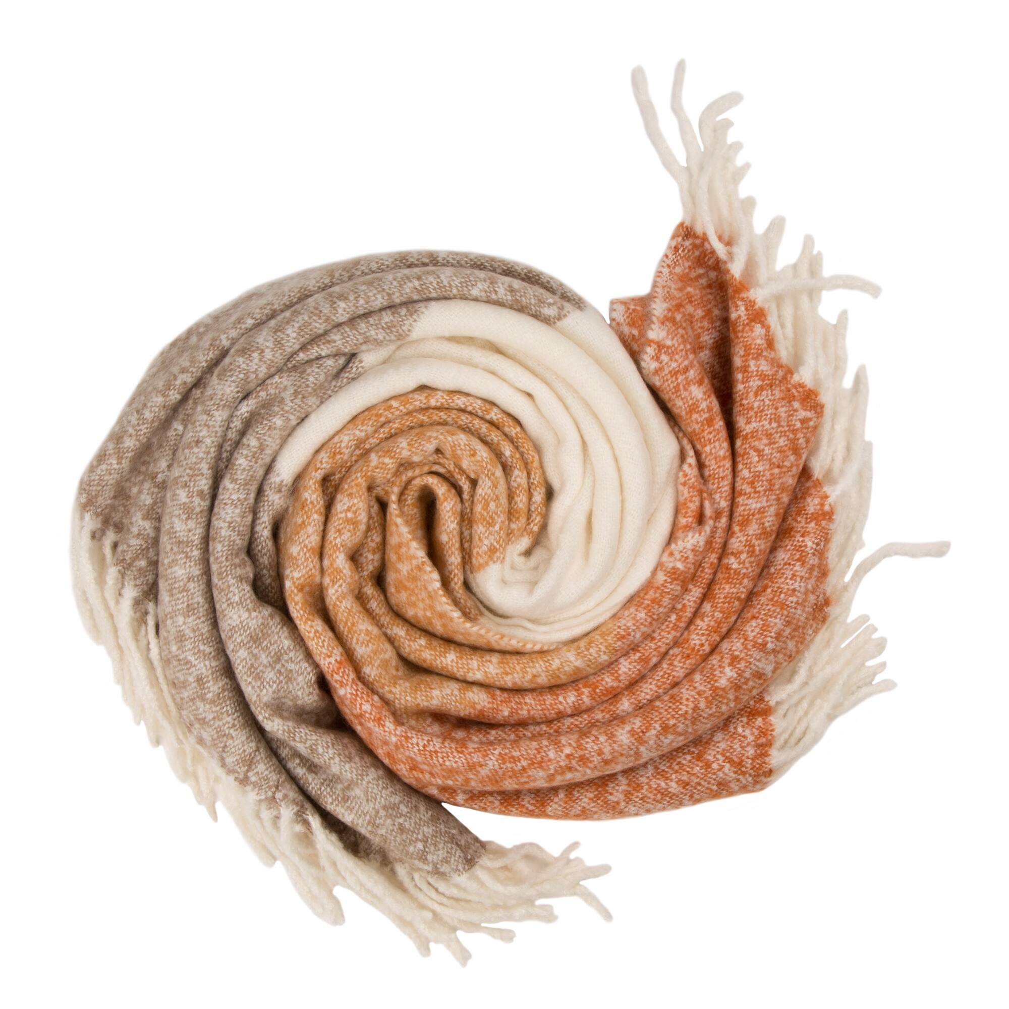 Glitzhome&#xAE; Woven Acrylic Striped Jacquard Throw
